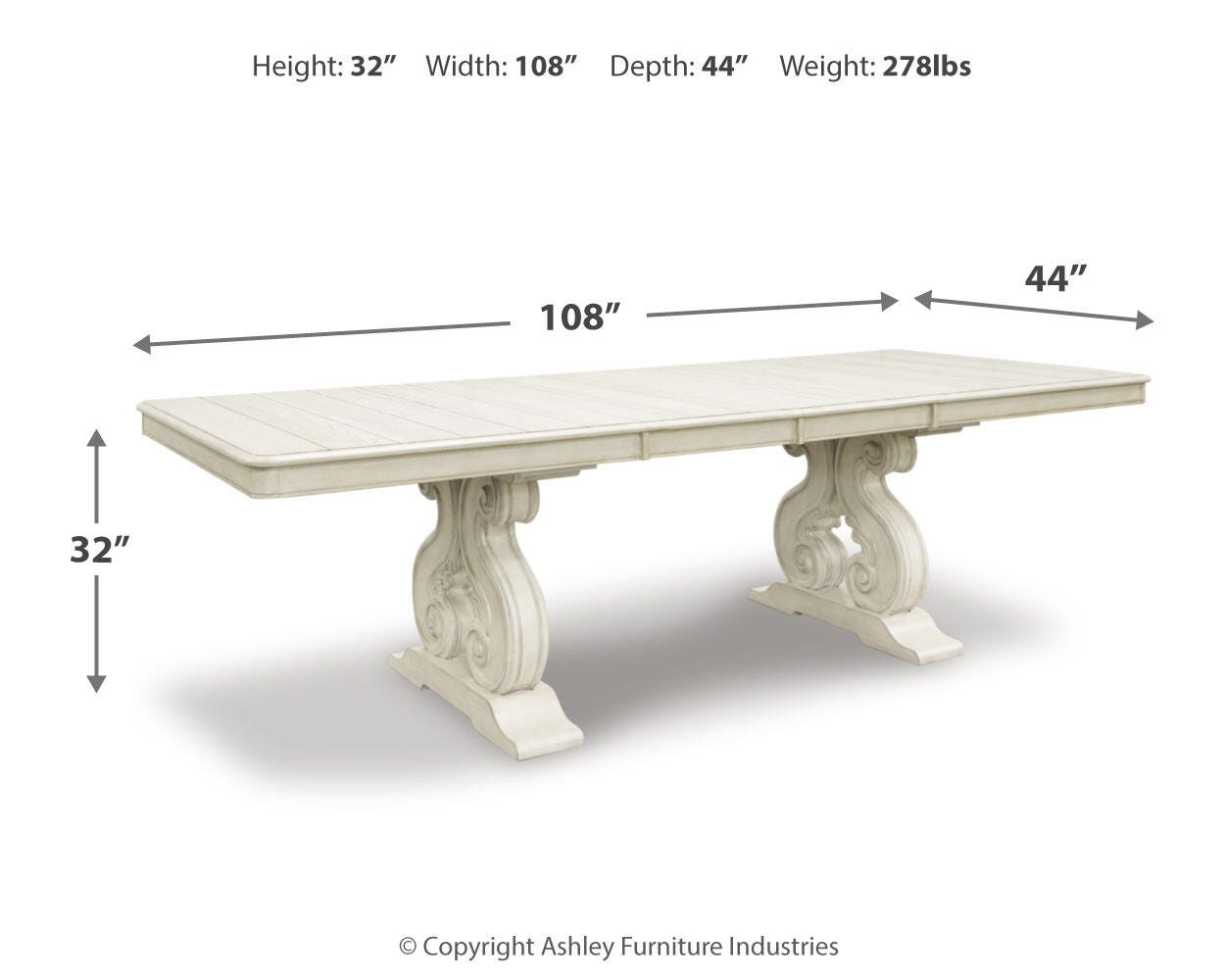 Arlendyne Dining Extension Table - image 13