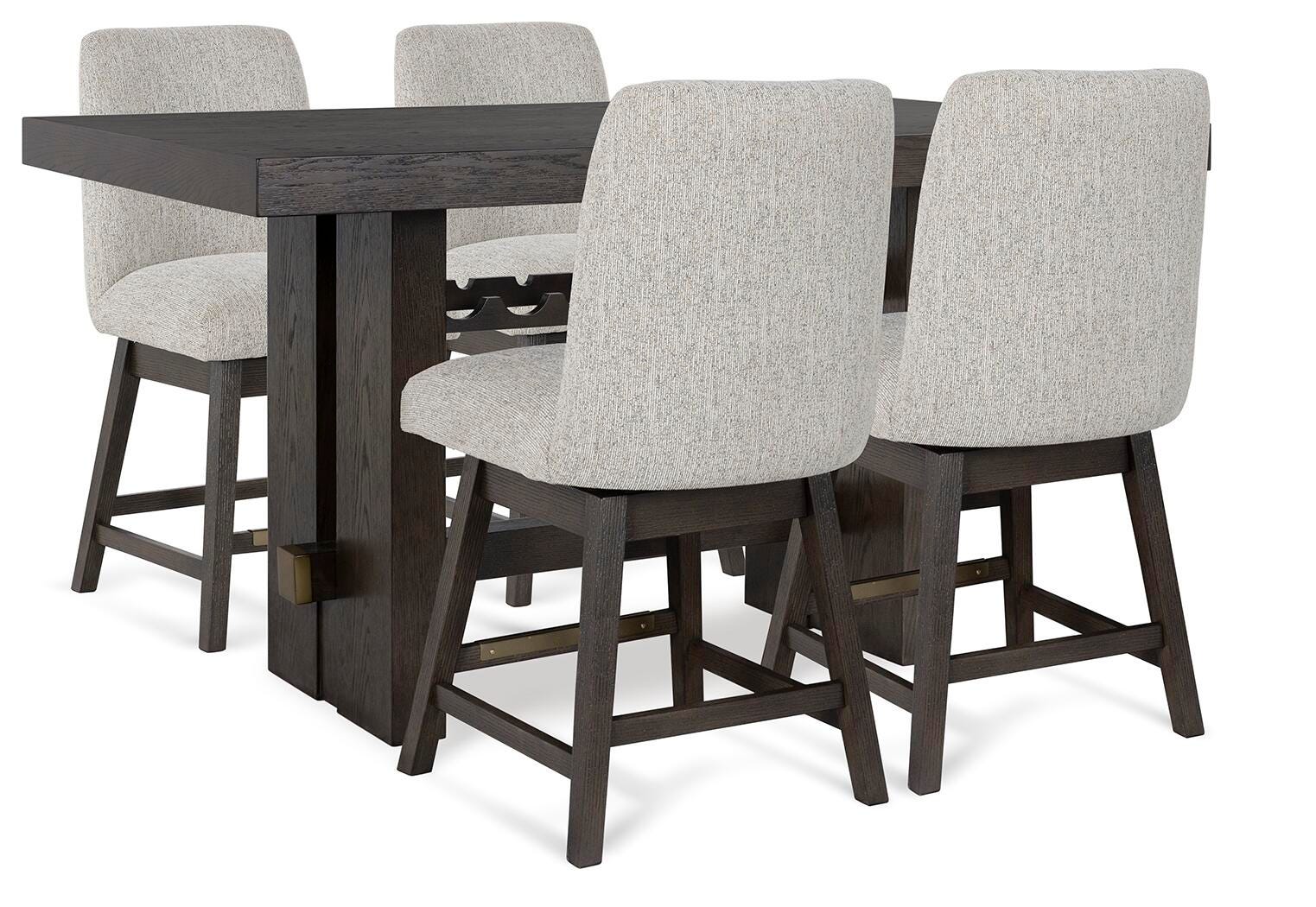 Burkhaus Counter Height Dining Table and 4 Barstools - image 2