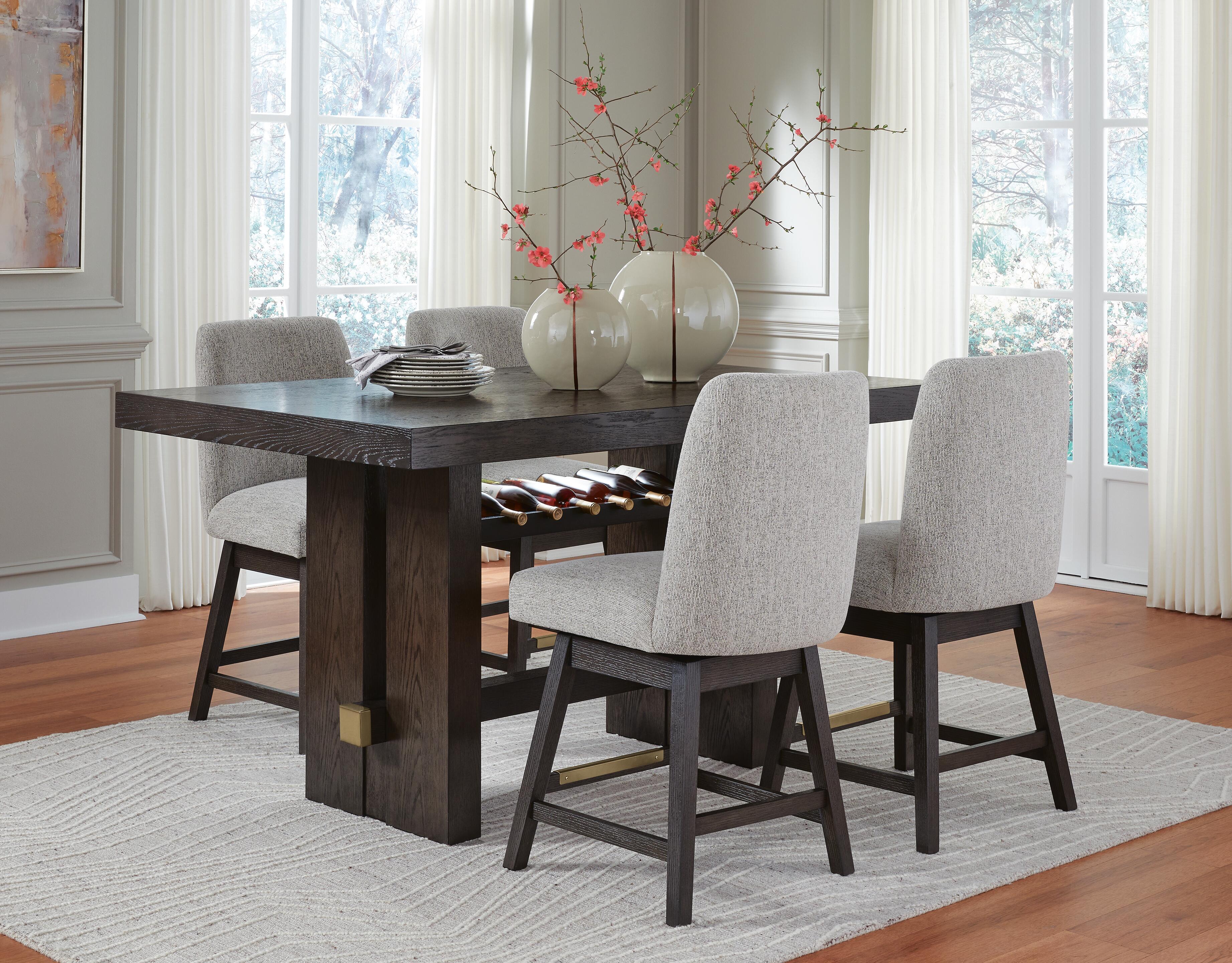 Burkhaus Counter Height Dining Table and 4 Barstools - image 1