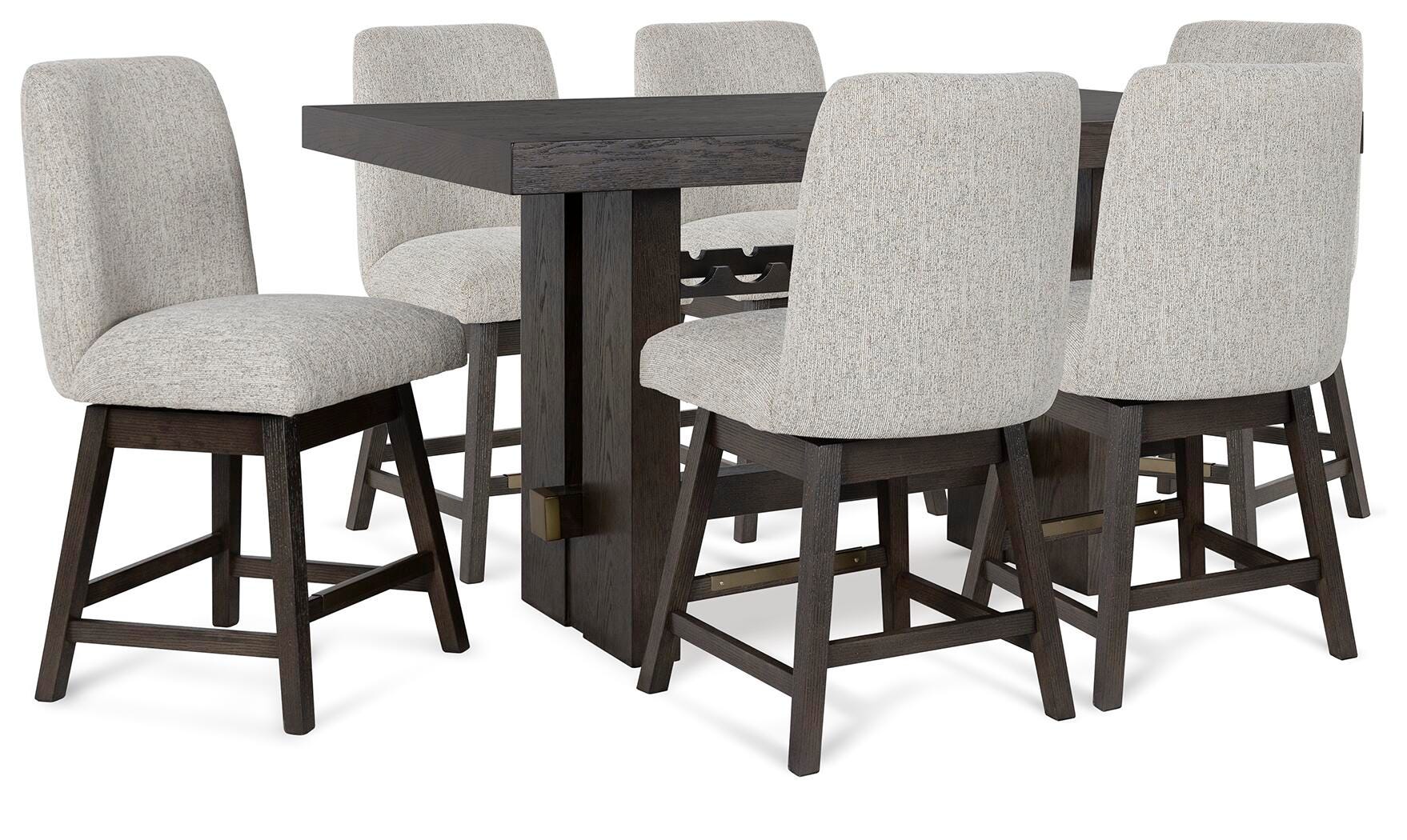 Burkhaus Counter Height Dining Table and 6 Barstools - image 2