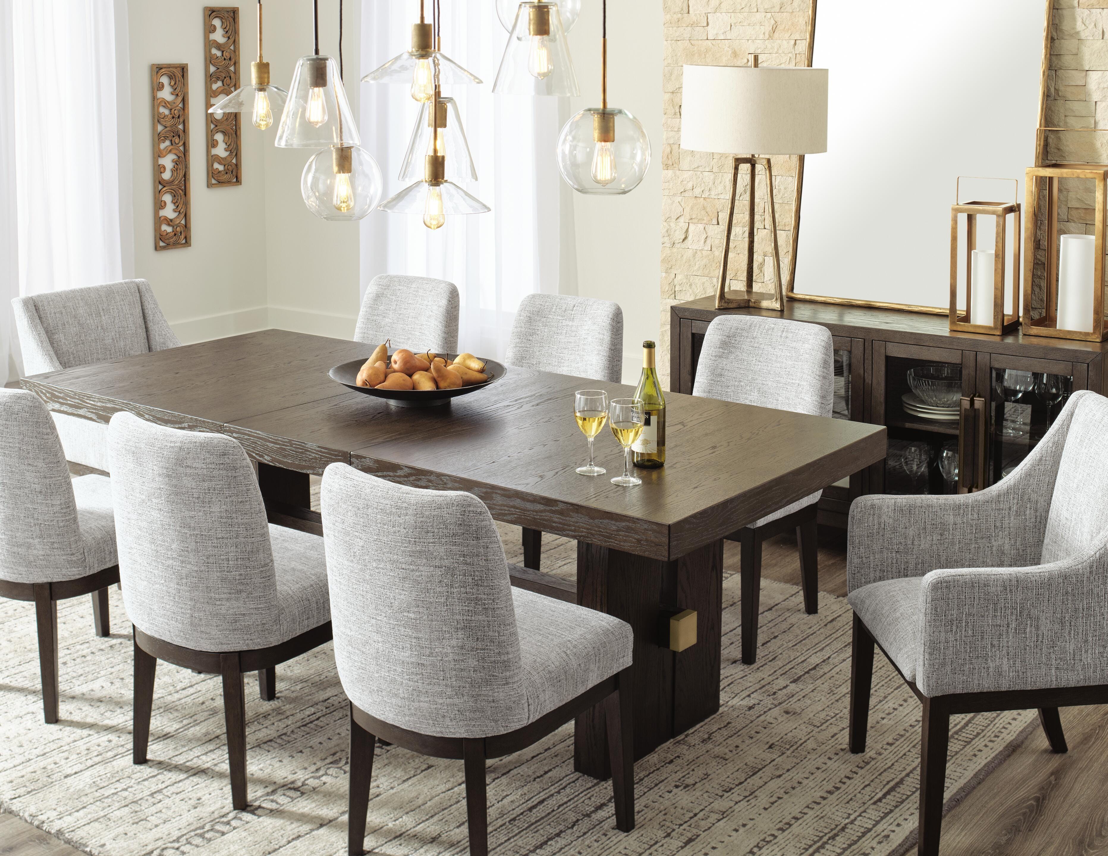 Burkhaus Dining Table and 8 Chairs, , large