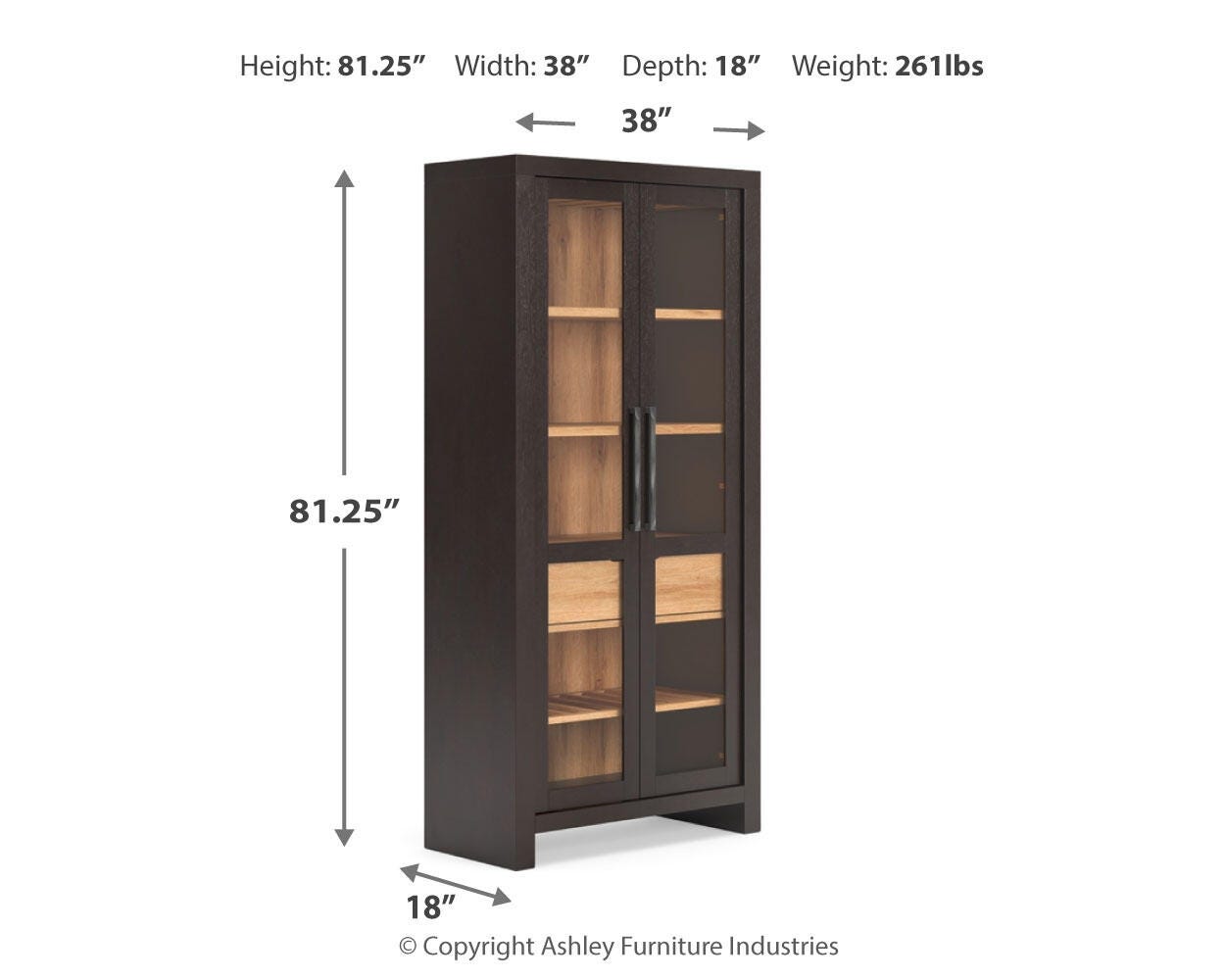 Bracken Display Cabinet, , large
