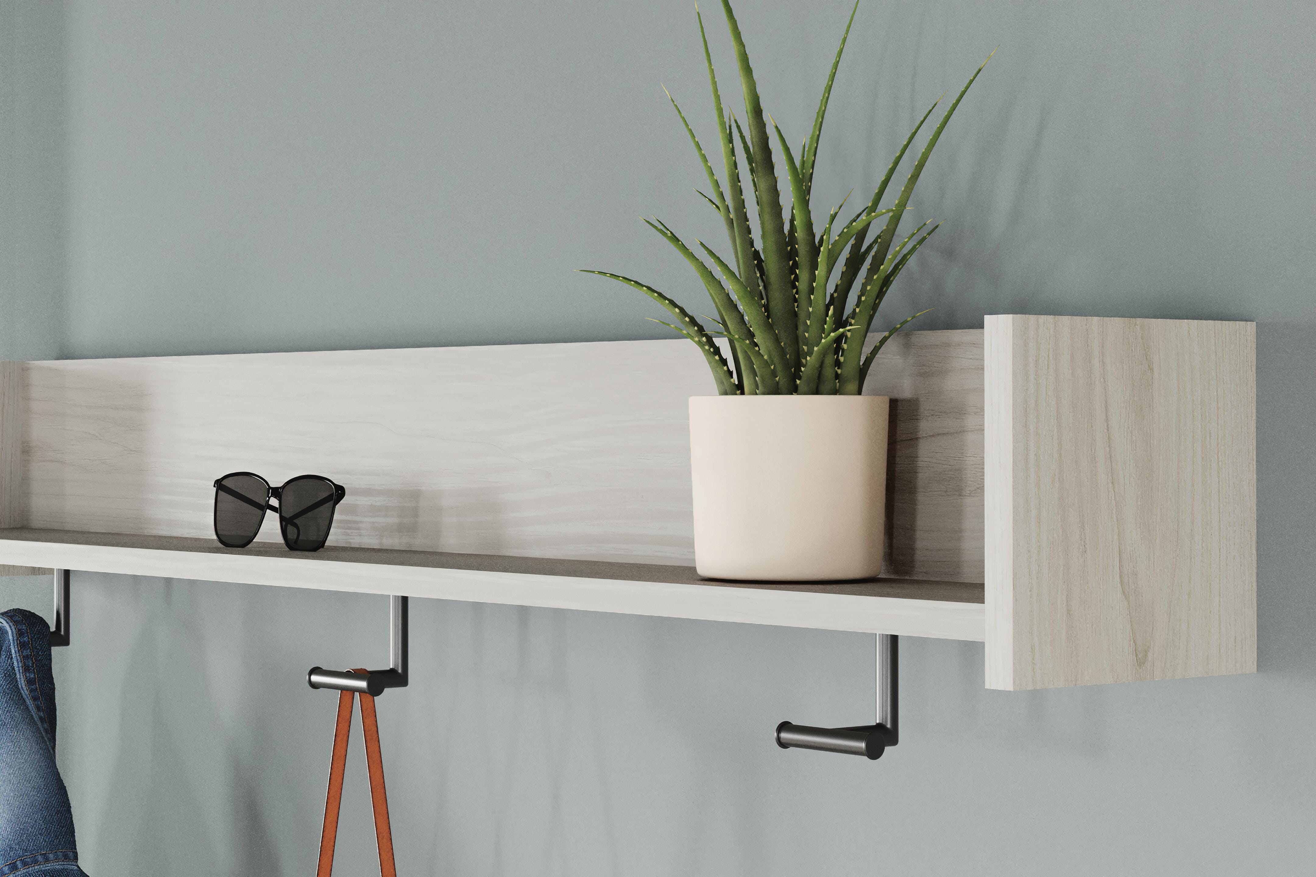 Socalle Wall Mounted Coat Rack with Shelf - image 6