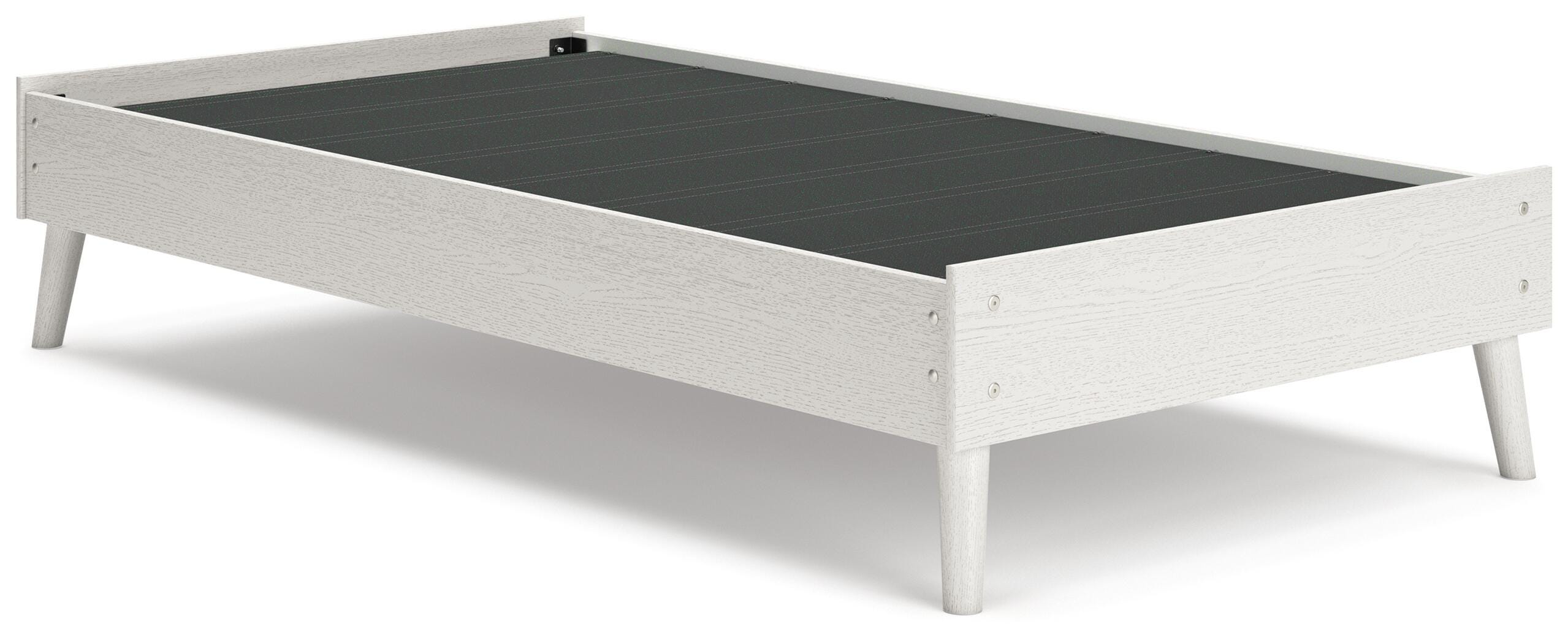 Aprilyn Twin Platform Bed, White, large