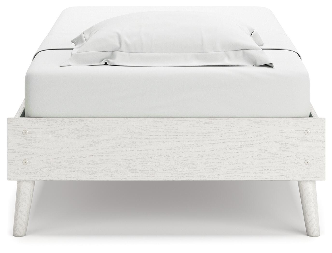 Aprilyn Twin Platform Bed, White, large