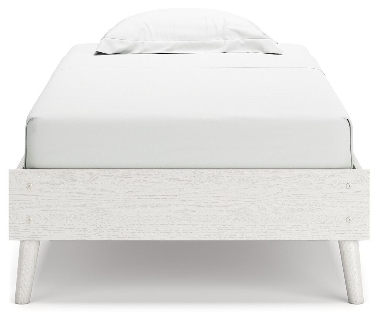 Aprilyn Twin Platform Bed, White, large