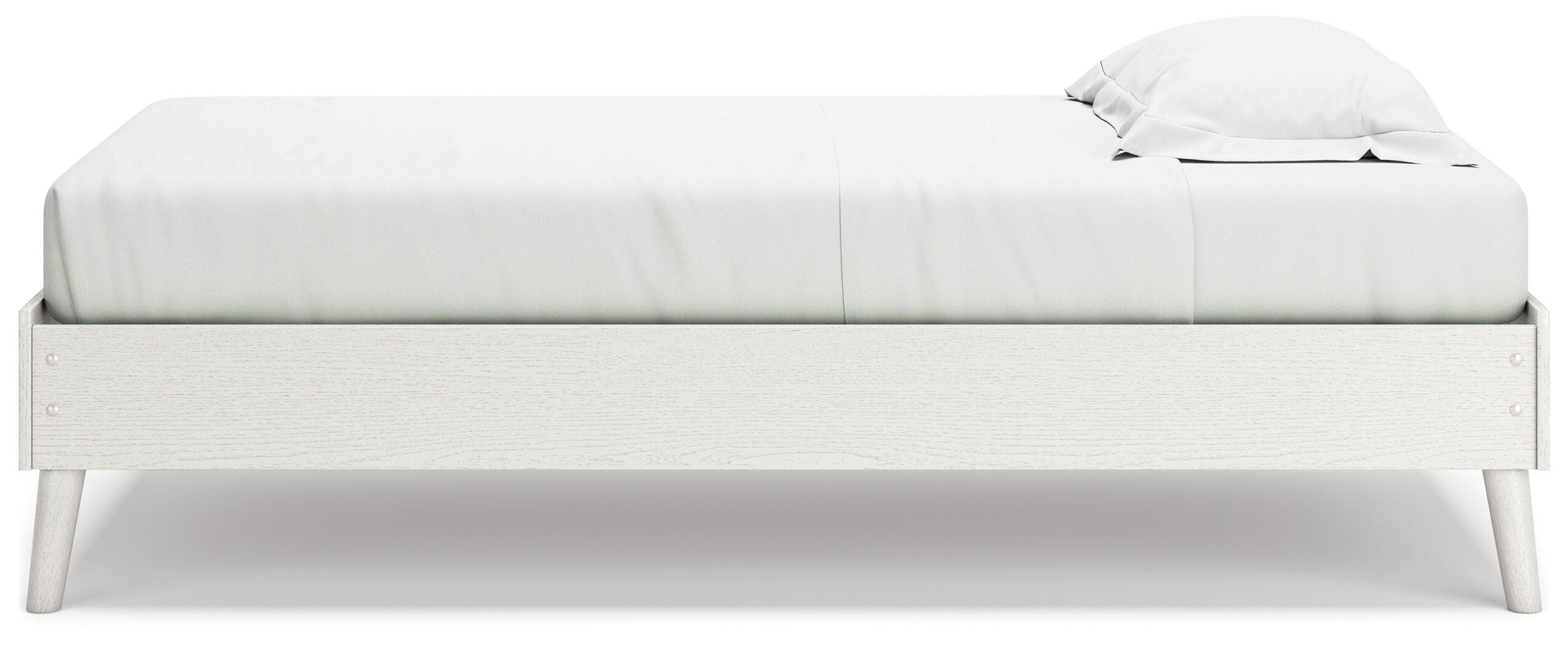 Aprilyn Twin Platform Bed, White, large
