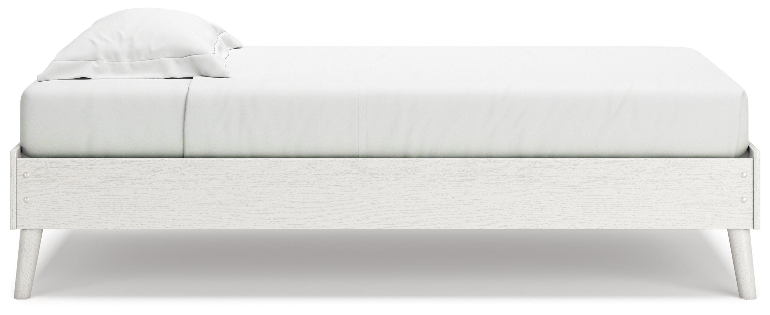 Aprilyn Twin Platform Bed, White, large