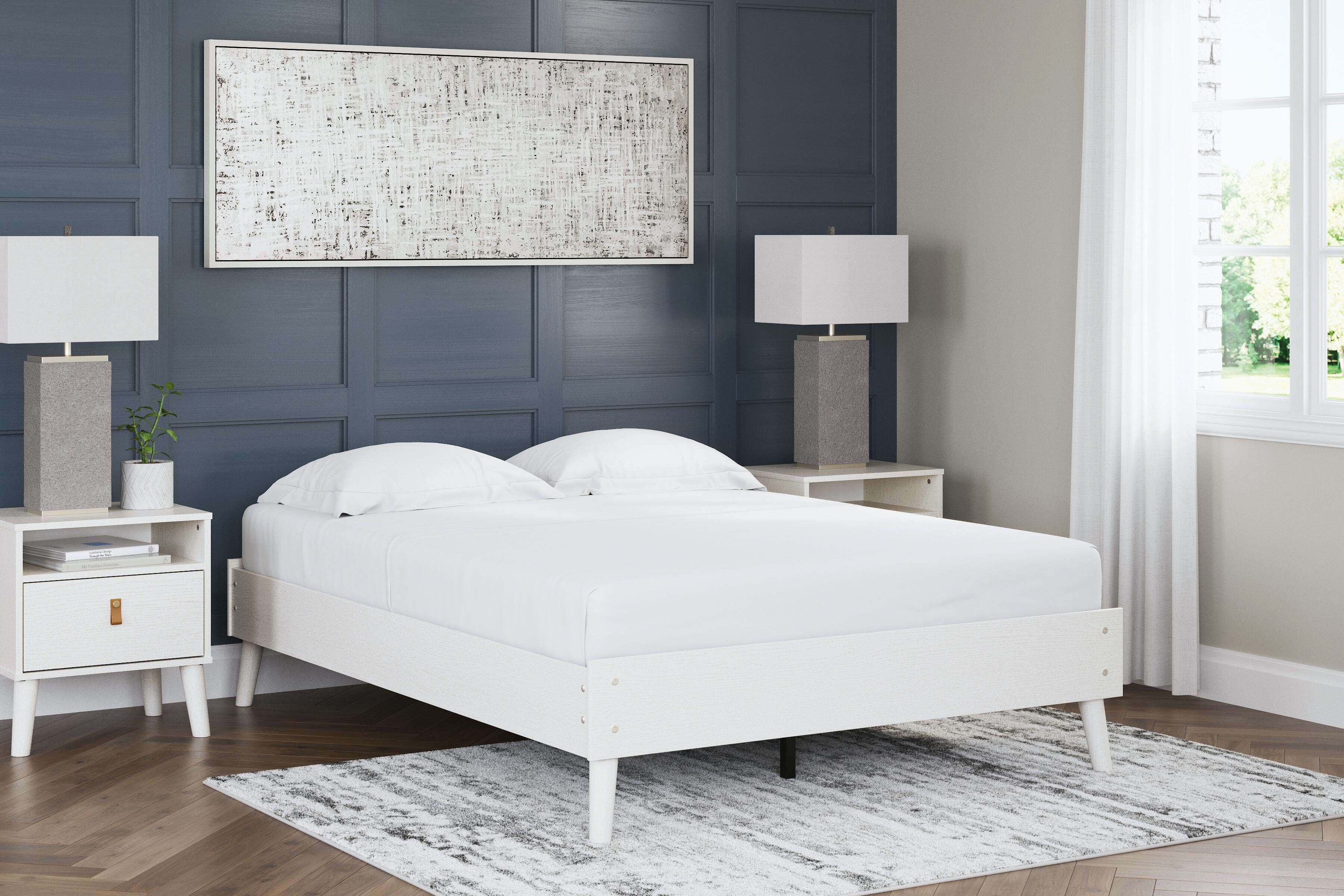 Aprilyn Full Platform Bed, White, large