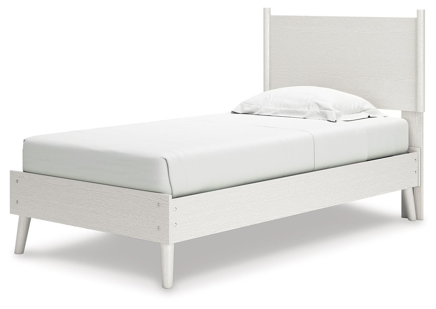 Aprilyn Twin Panel Bed, White, large