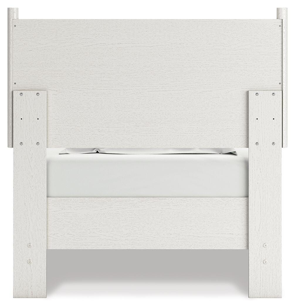 Aprilyn Twin Panel Bed, White, large