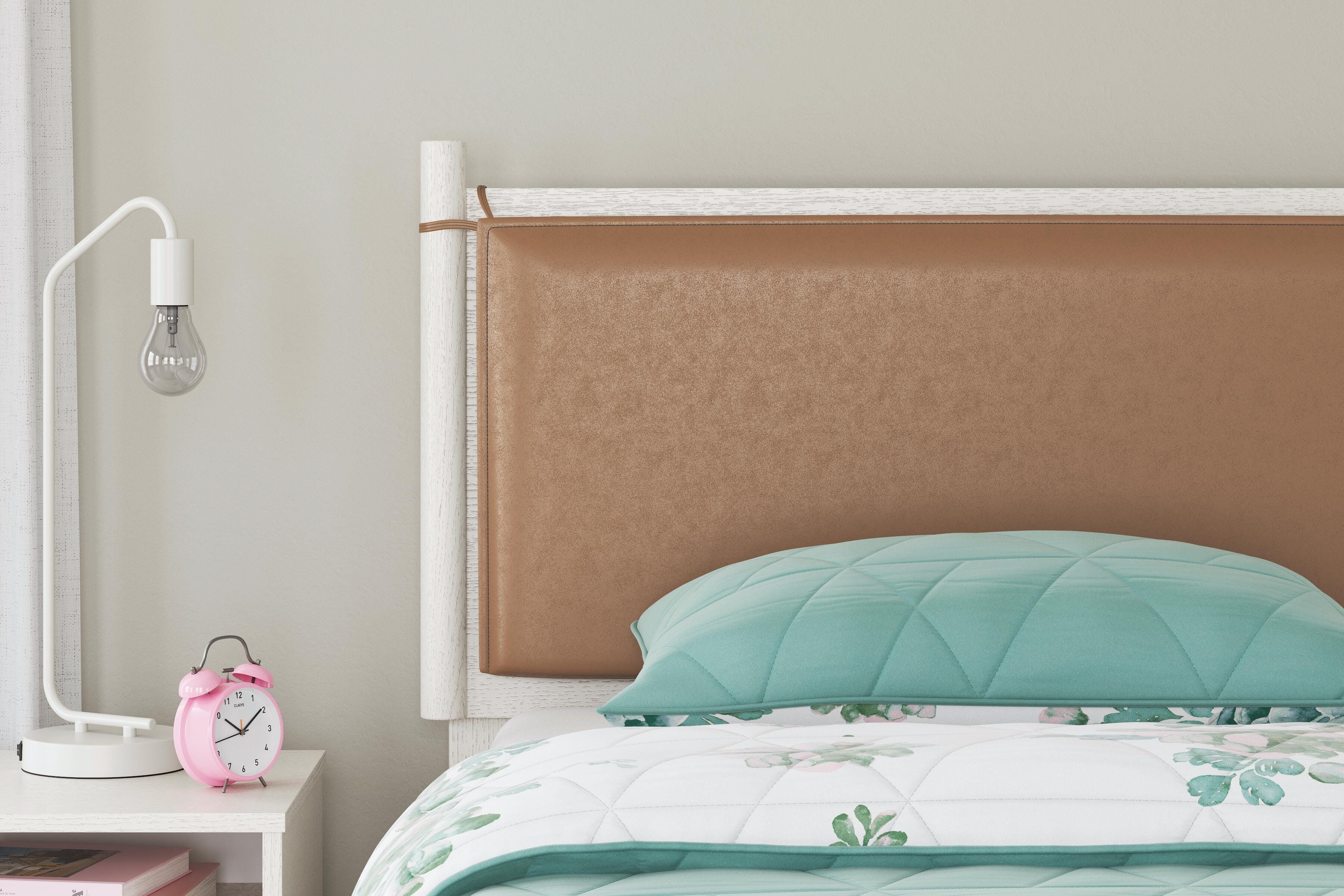 Aprilyn Twin Panel Bed, White, large