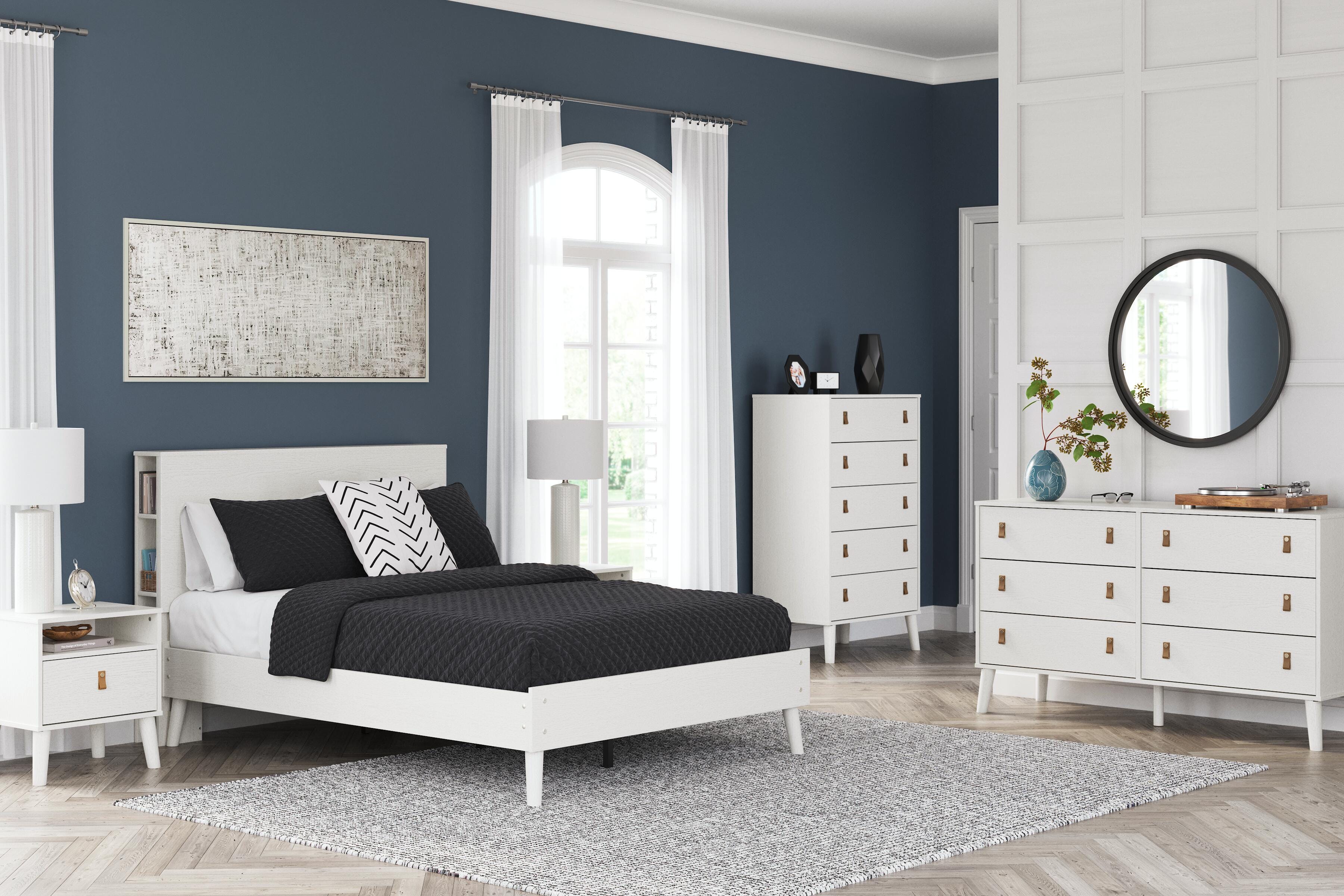 Aprilyn Full Platform Bed, White, large
