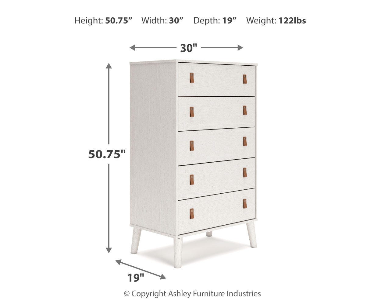Aprilyn 5 Drawer Chest of Drawers | Ashley