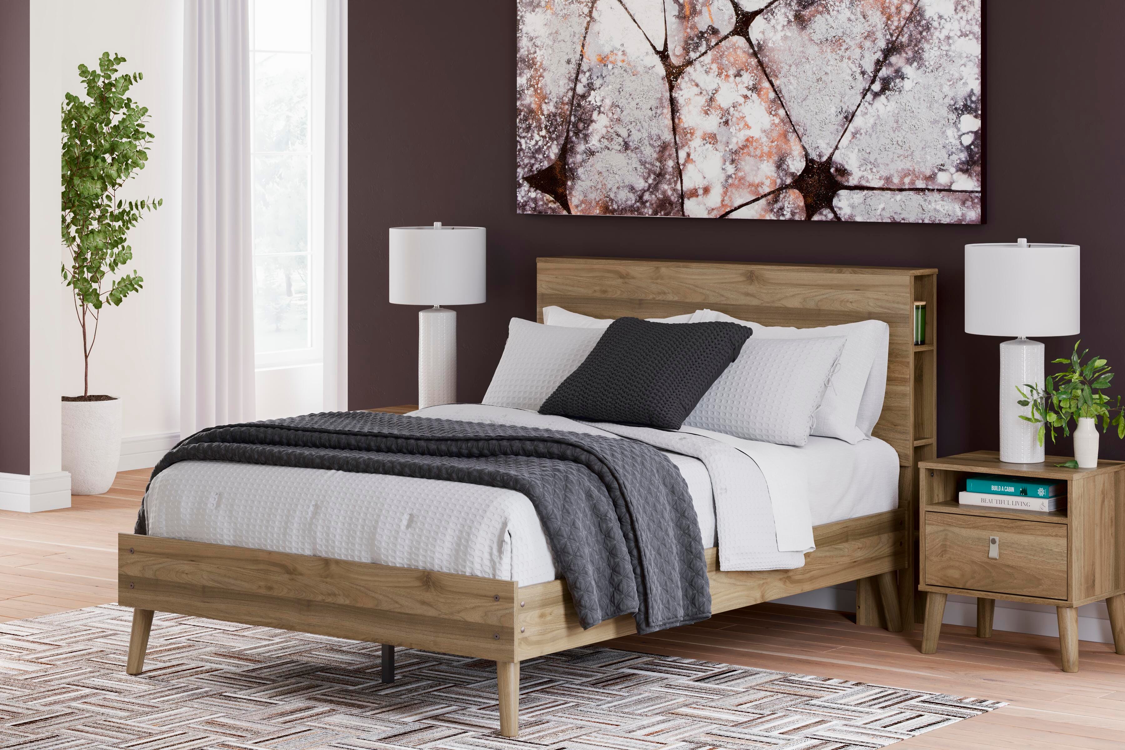 Aprilyn Full Bookcase Bed, Honey, large