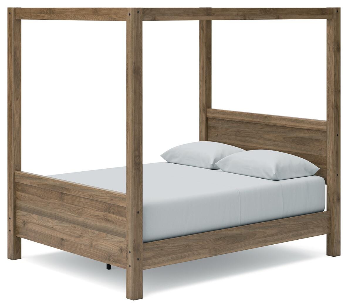 Aprilyn Queen Canopy Bed, Honey, large
