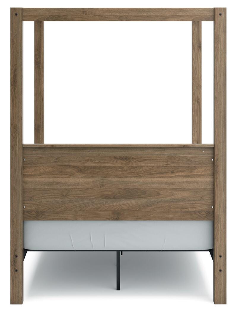 Aprilyn Full Canopy Bed, Honey, large