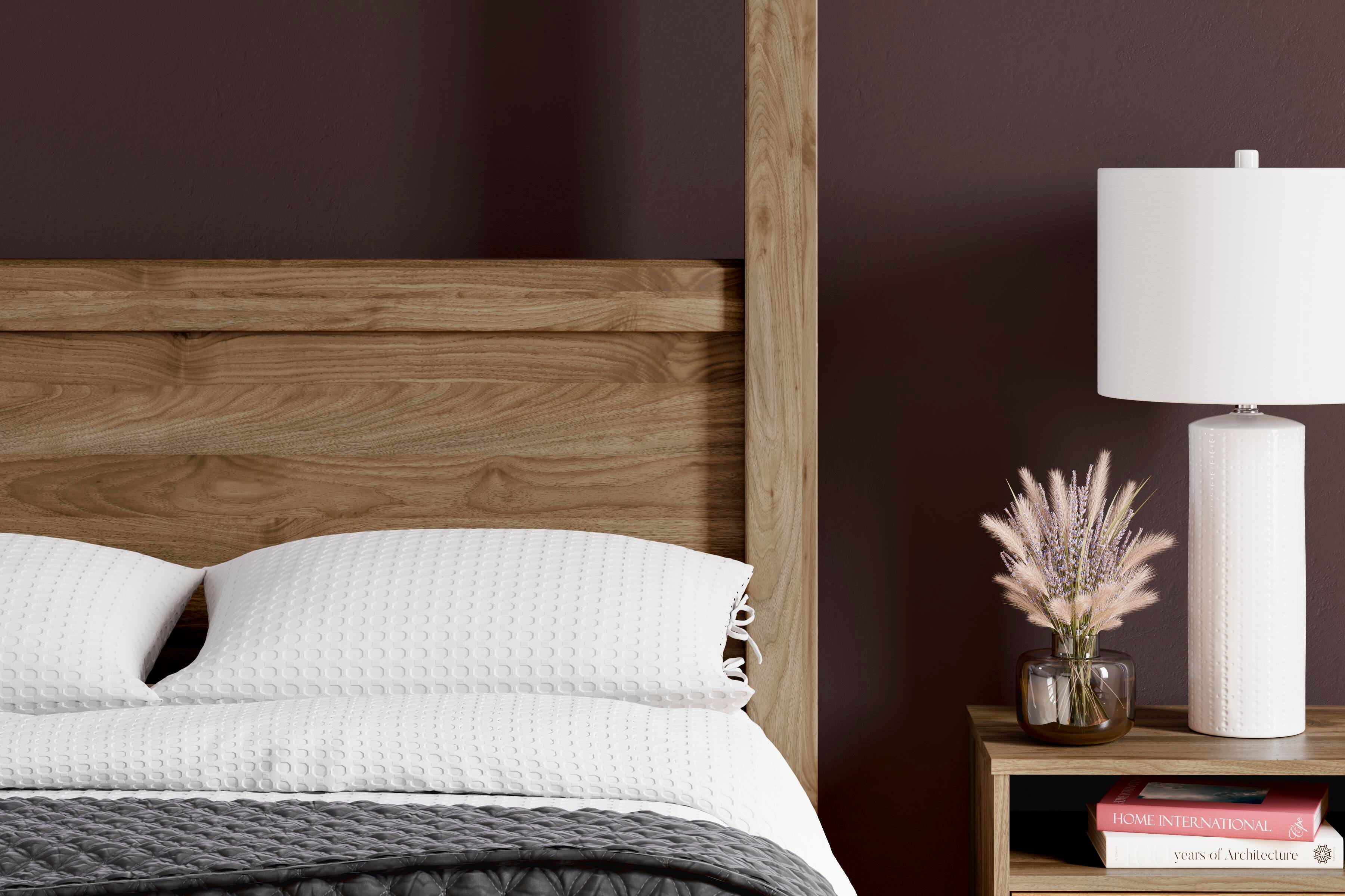 Aprilyn Full Canopy Bed, Honey, large