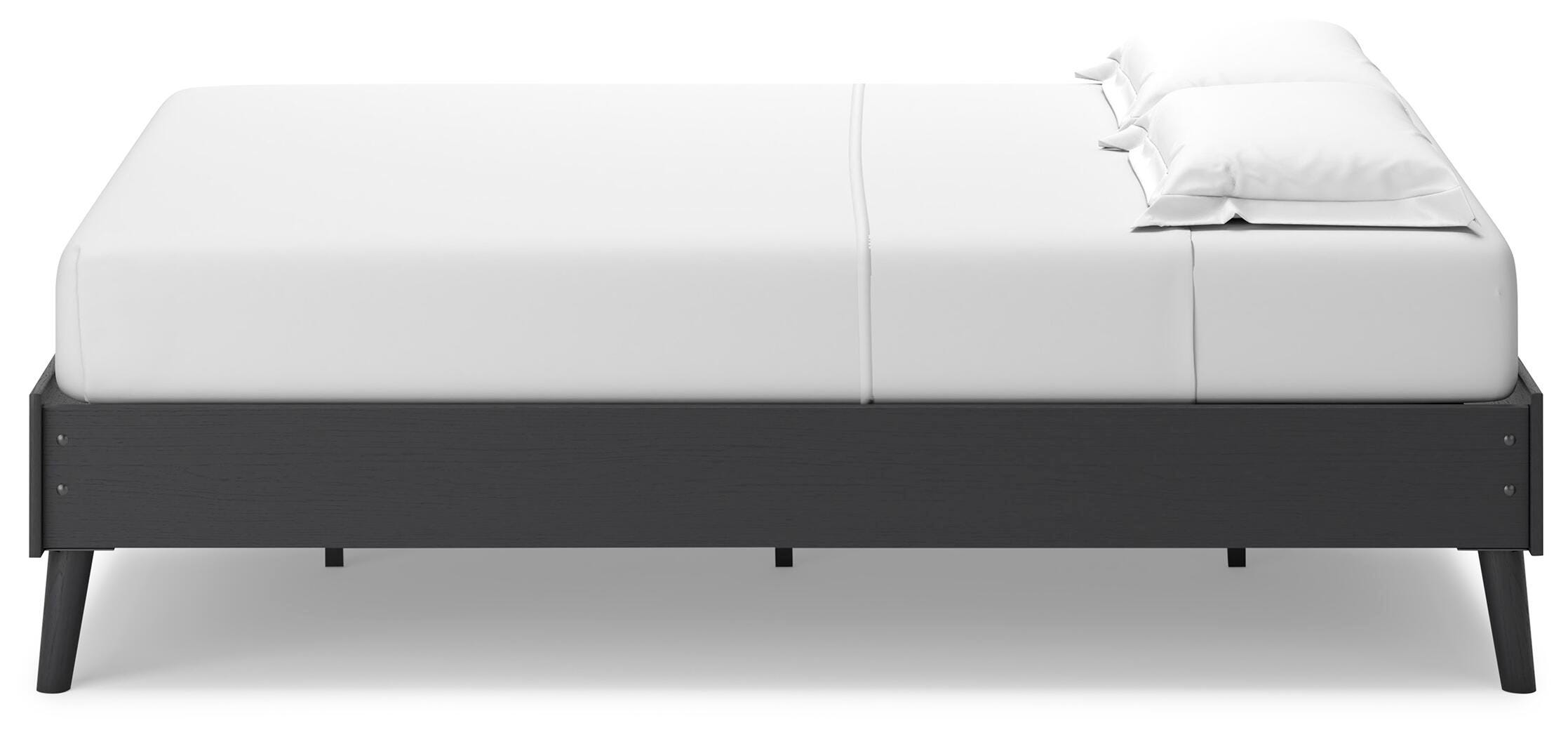 Charlang Full Platform Bed, Black, large