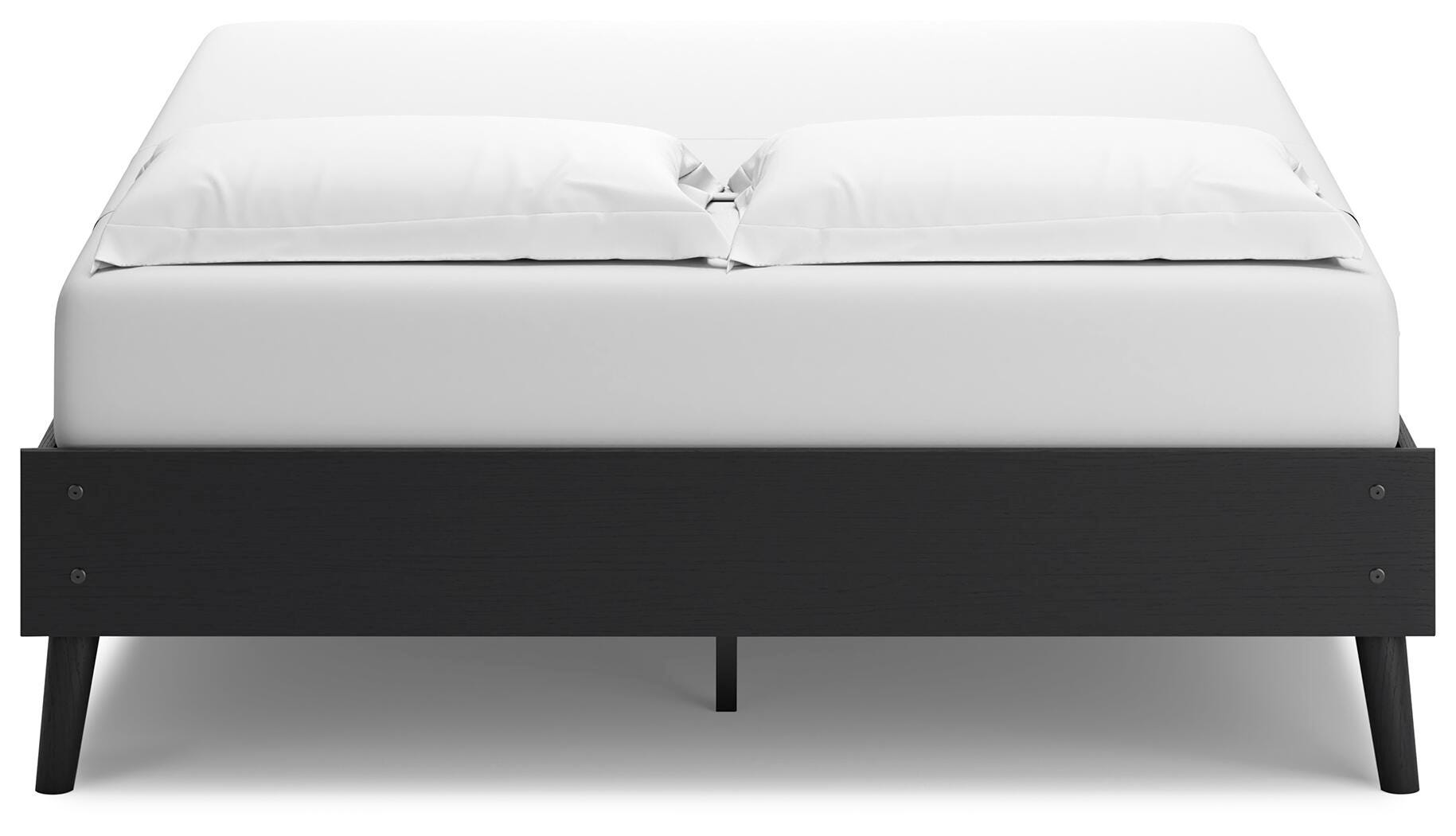 Charlang Queen Platform Bed, Black, large