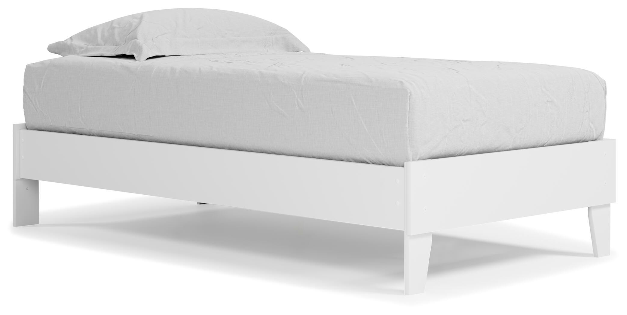 Piperton Twin Platform Bed, White, large