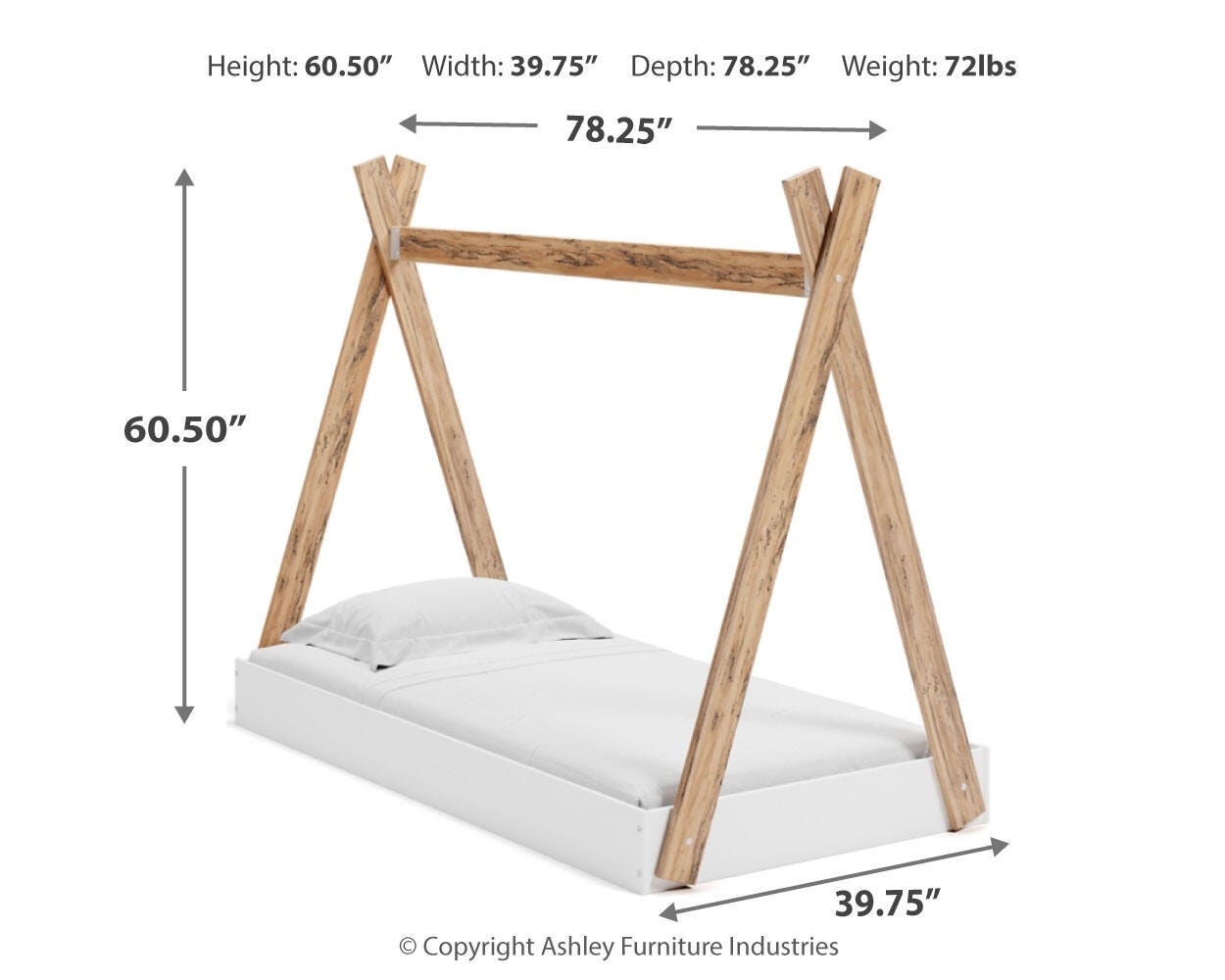 Tienda de campaña doble Piperton, cama completa en caja - image 8