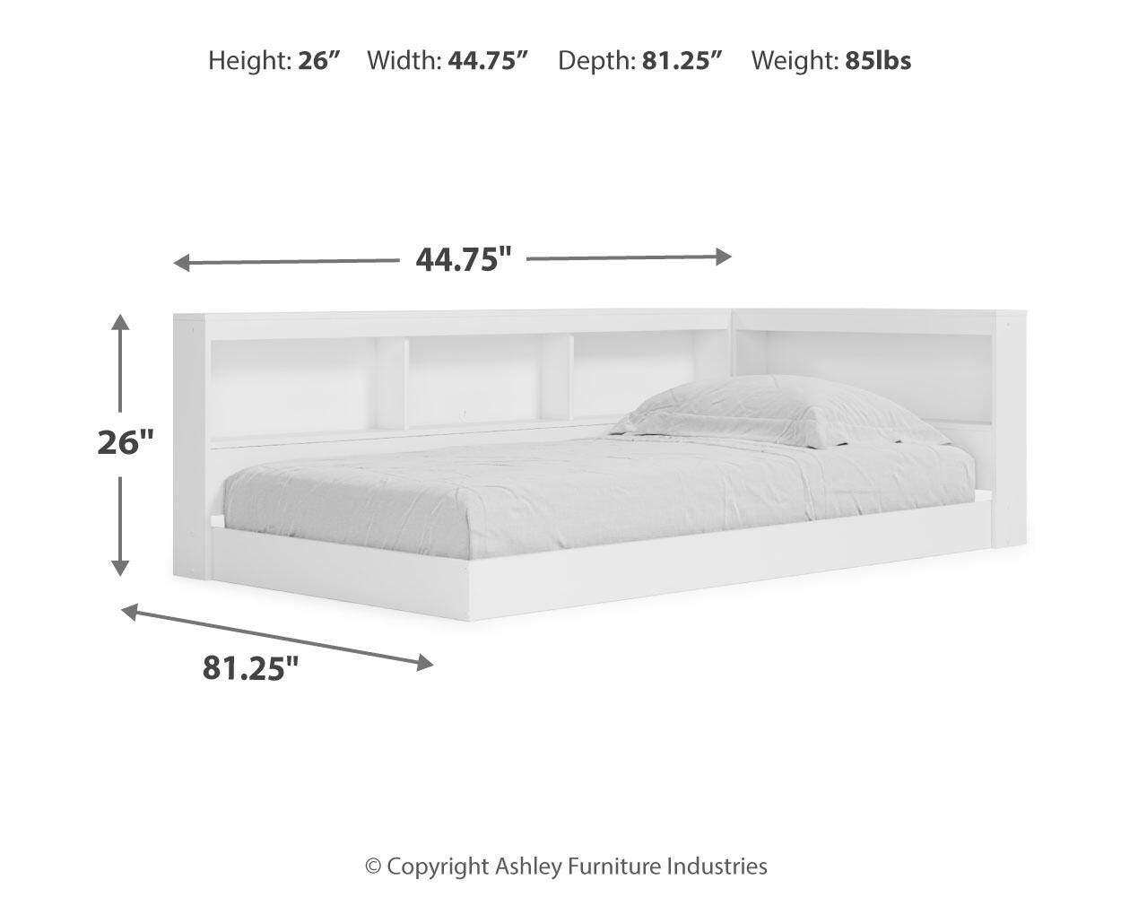 Piperton Twin Bookcase Storage Bed - image 9