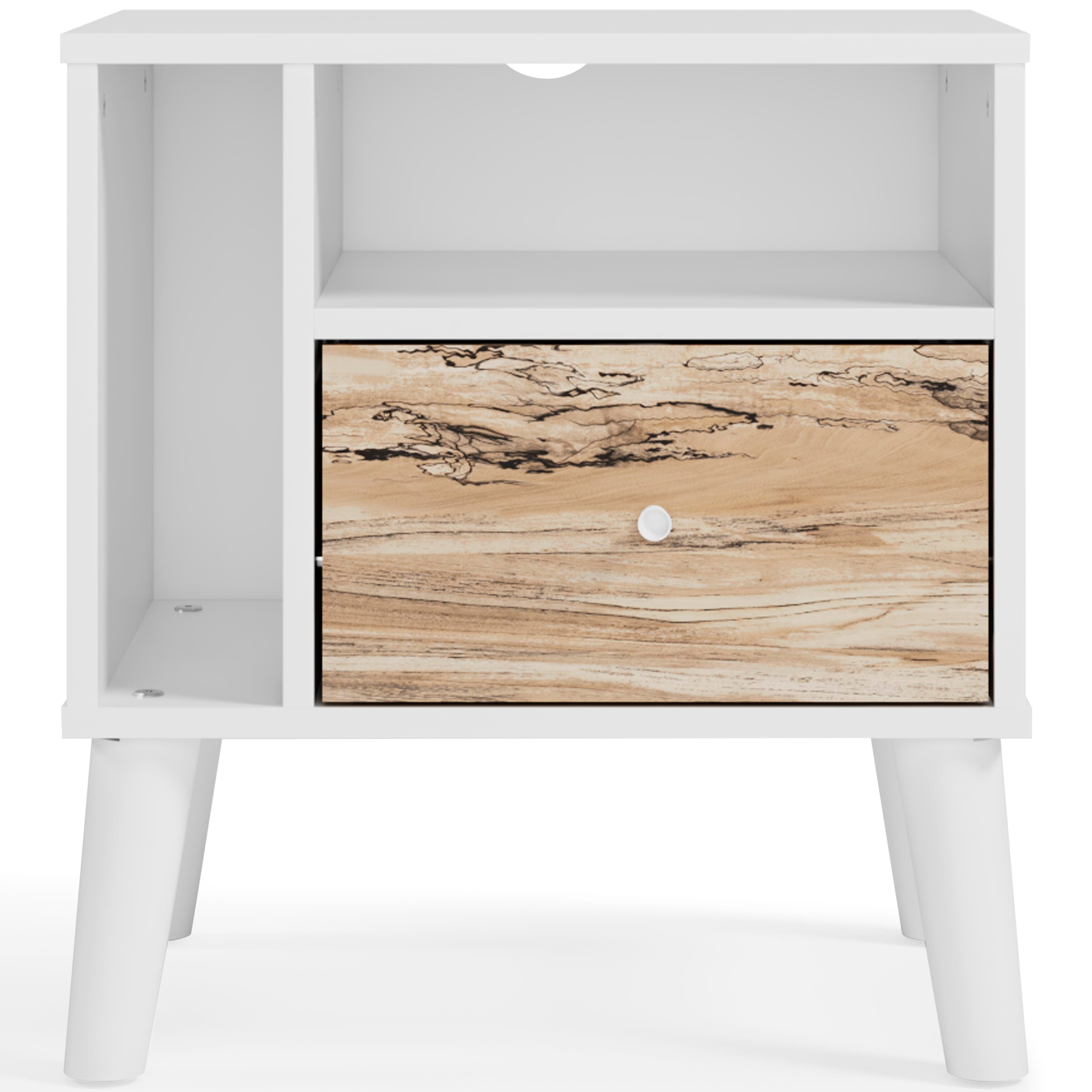 Piperton Nightstand, Two-tone Brown/White, large