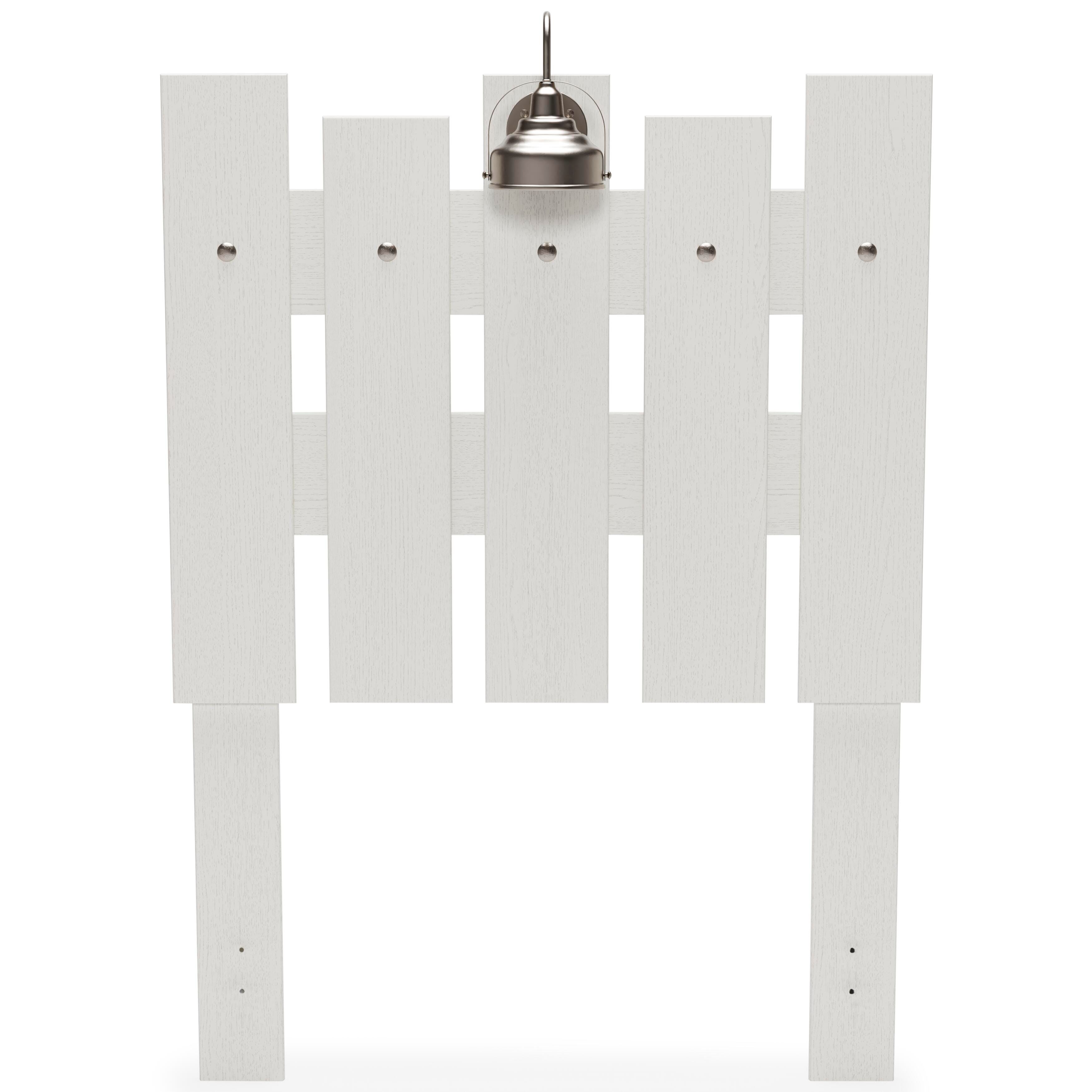 Vaibryn Twin Panel Headboard, White, large