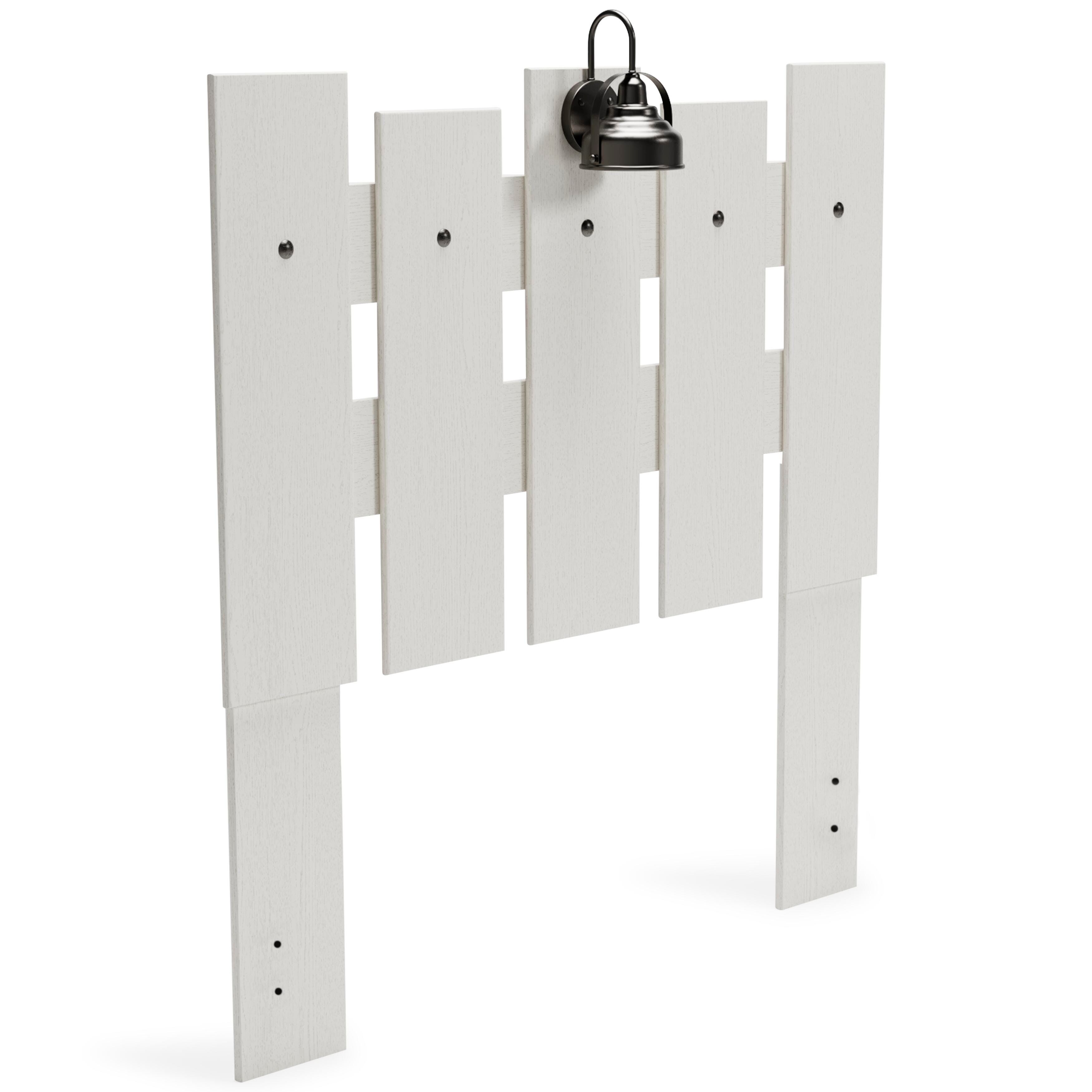 Vaibryn Full Panel Headboard, White, large