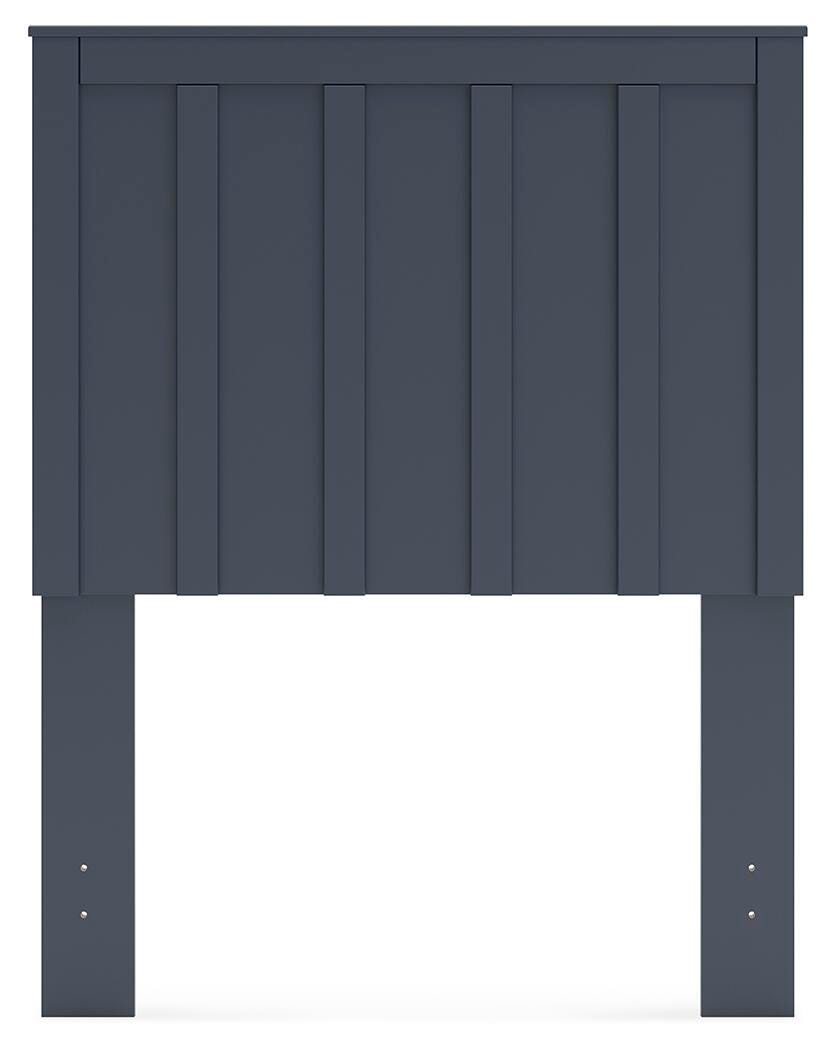 Simmenfort Twin Panel Headboard, Navy Blue, large