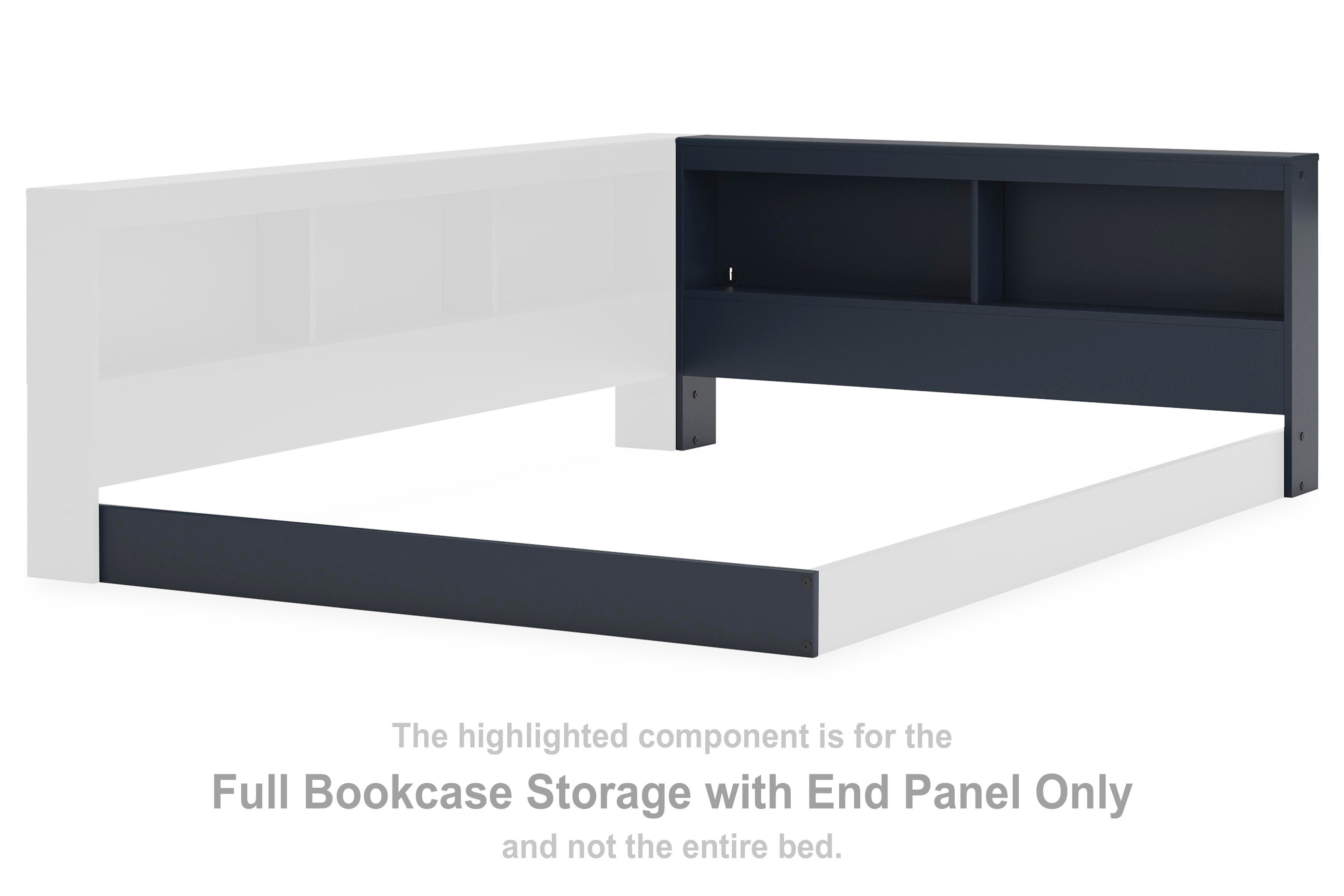 Simmenfort Full Bookcase Storage with End Panel, , large