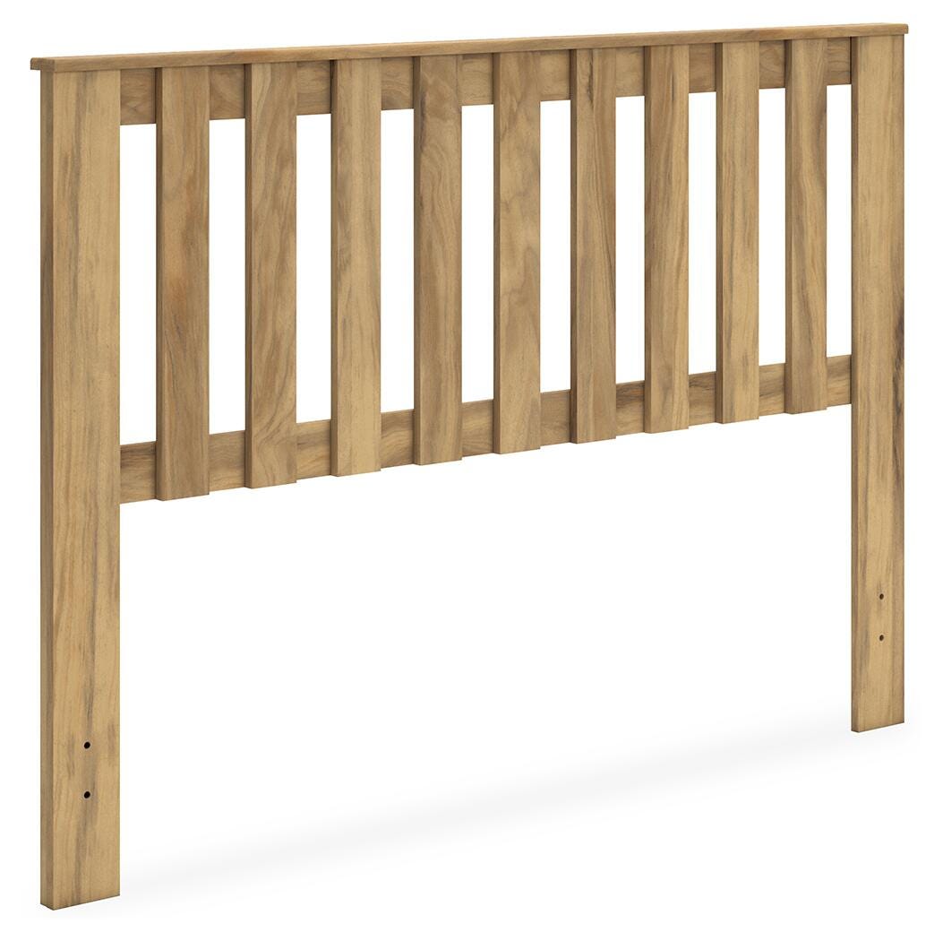 Bermacy Queen Panel Headboard, Light Brown, large