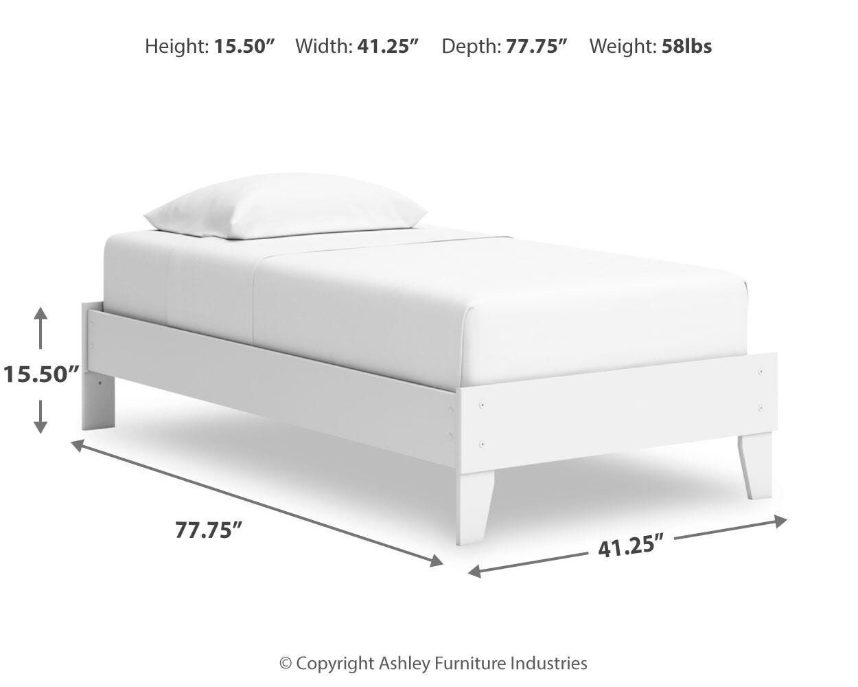 Cama doble con plataforma Hallityn - image 10