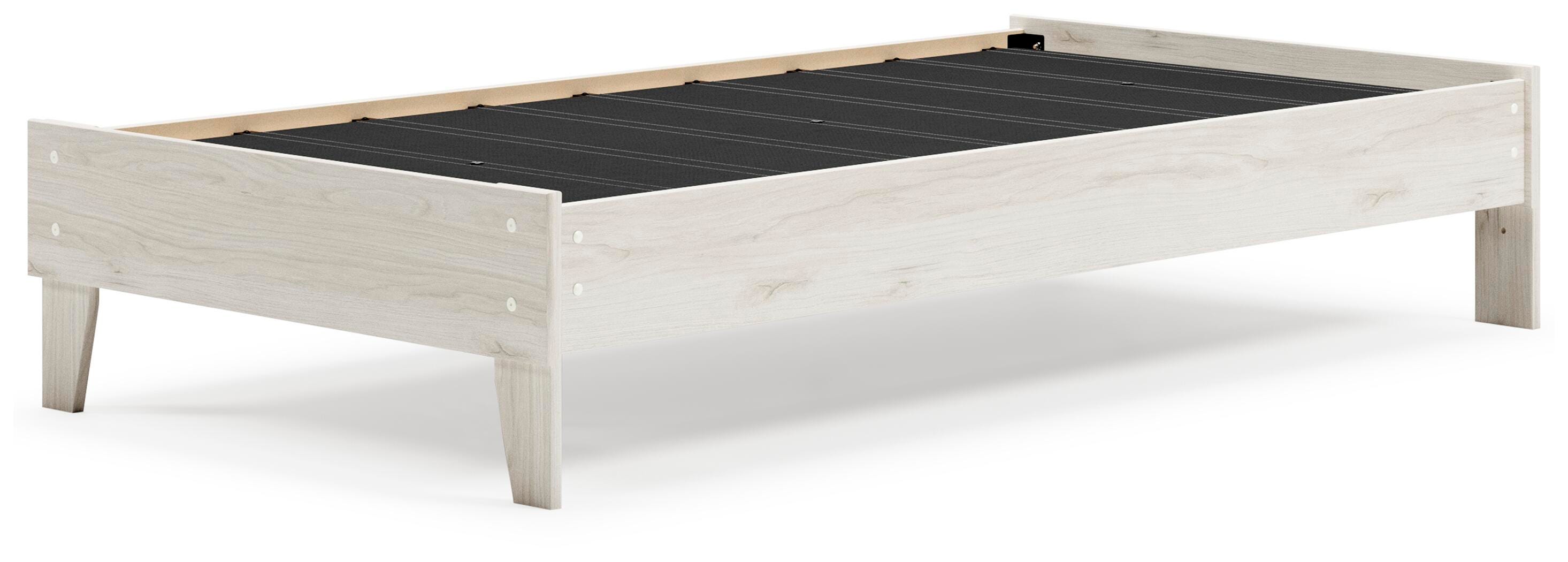 Socalle Twin Platform Bed, Light Natural, large