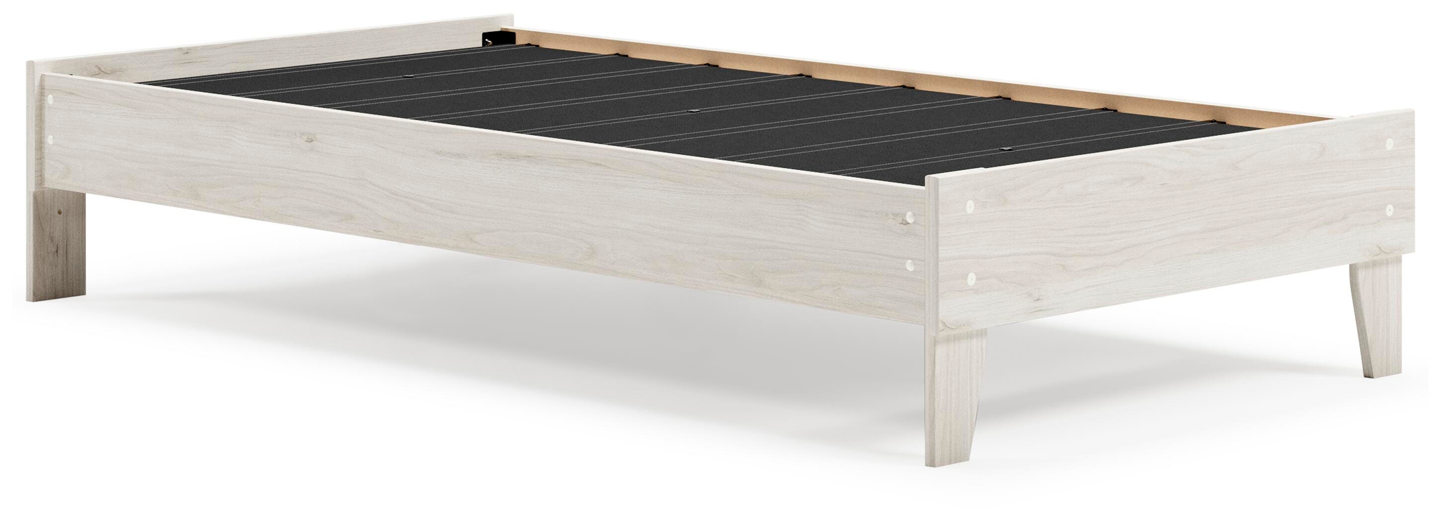 Socalle Twin Platform Bed, Light Natural, large