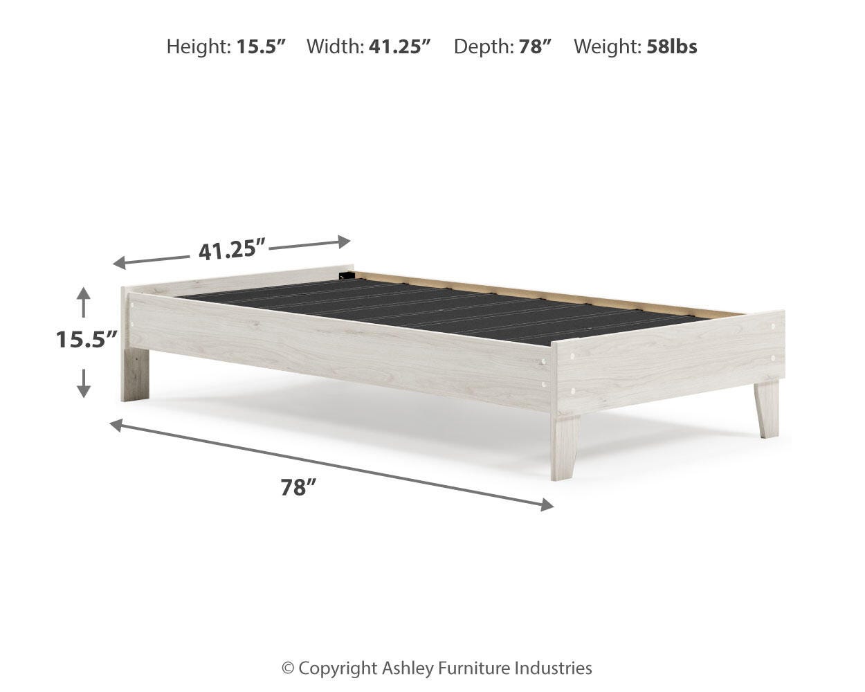 Cama de plataforma individual Socalle - image 4