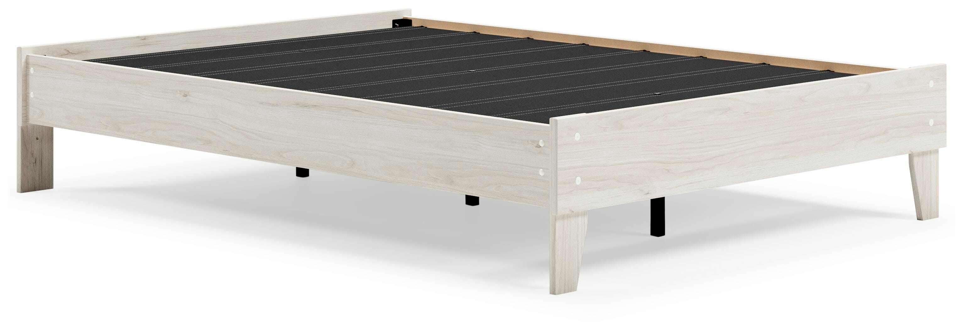 Socalle Full Platform Bed, Light Natural, large