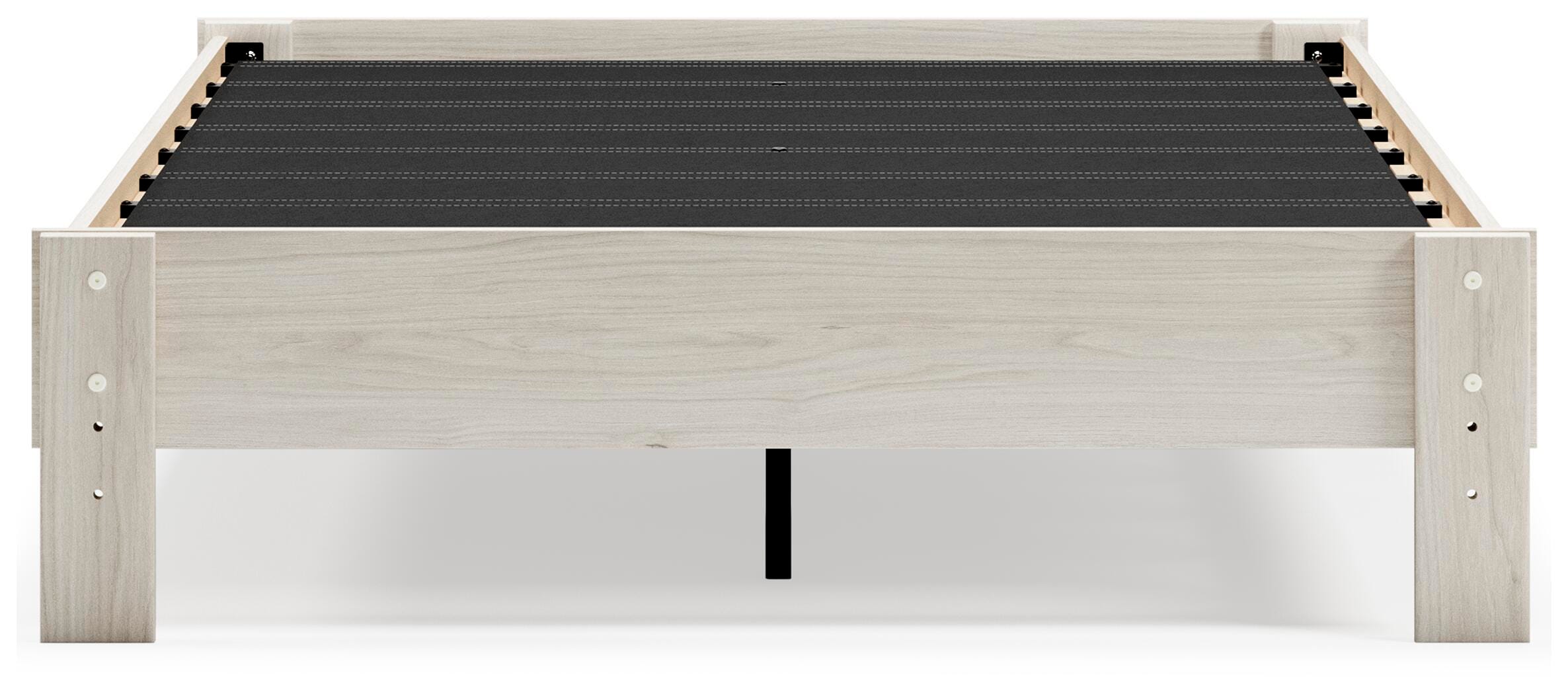 Socalle Full Platform Bed, Light Natural, large