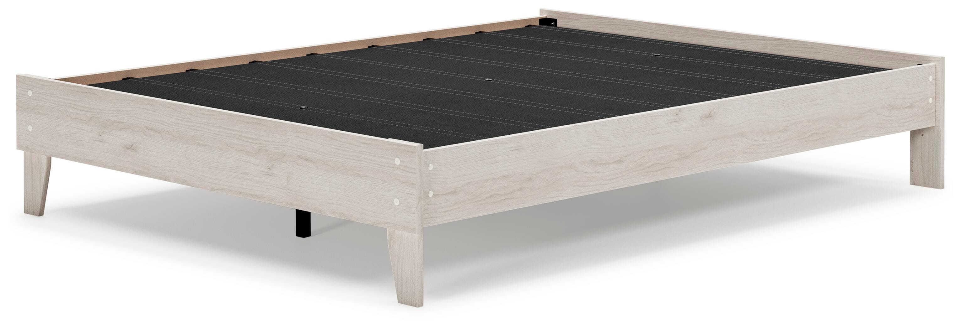 Socalle Queen Platform Bed, Light Natural, large