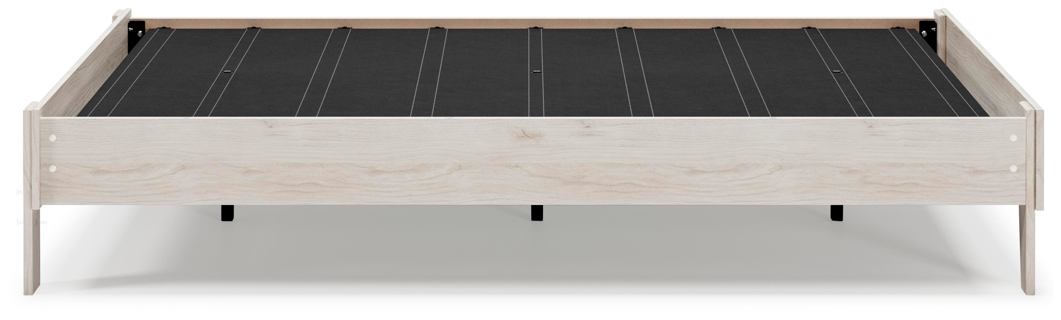 Socalle Queen Platform Bed, Light Natural, large