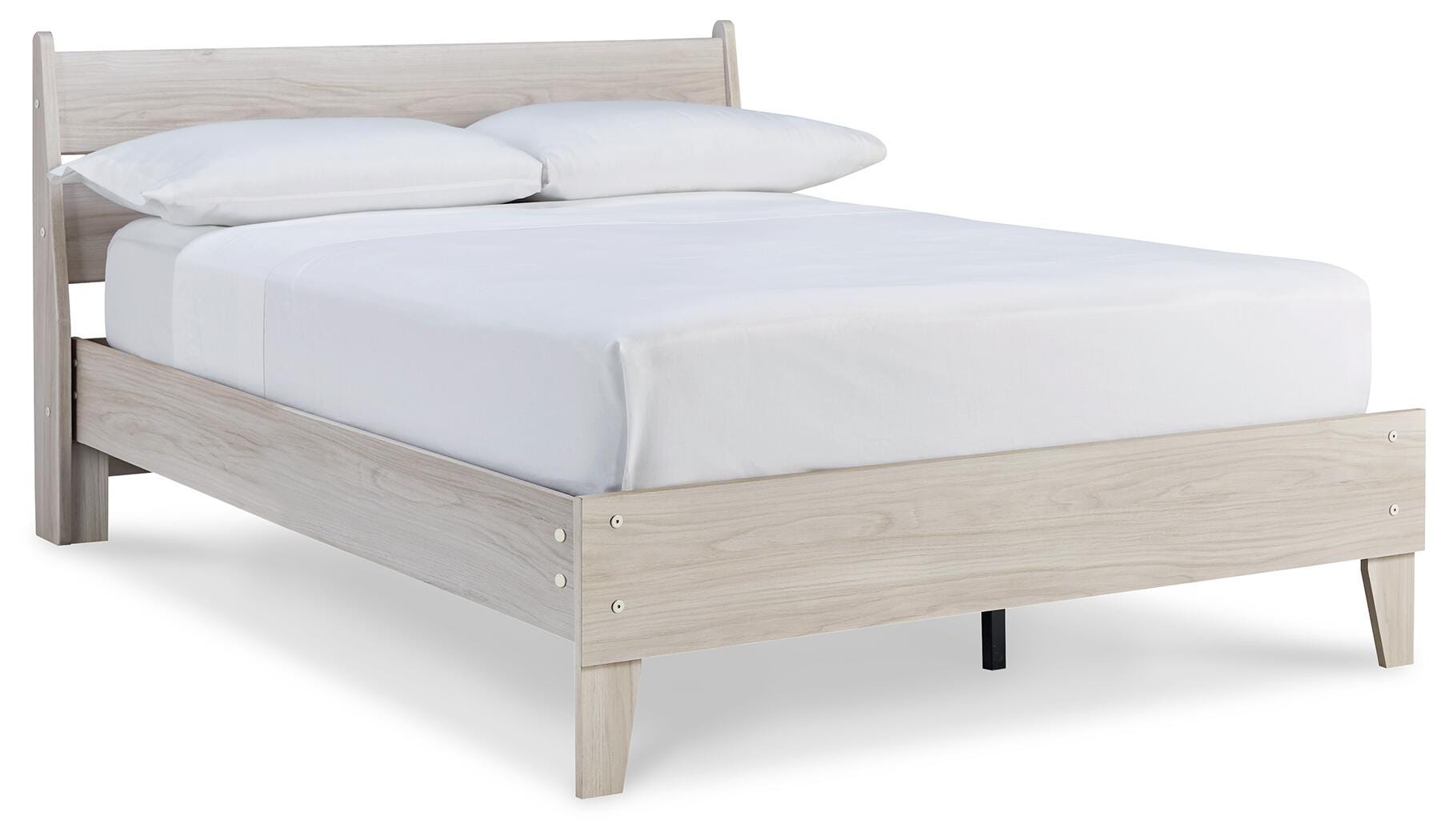 Socalle Full Panel Platform Bed, Natural, large