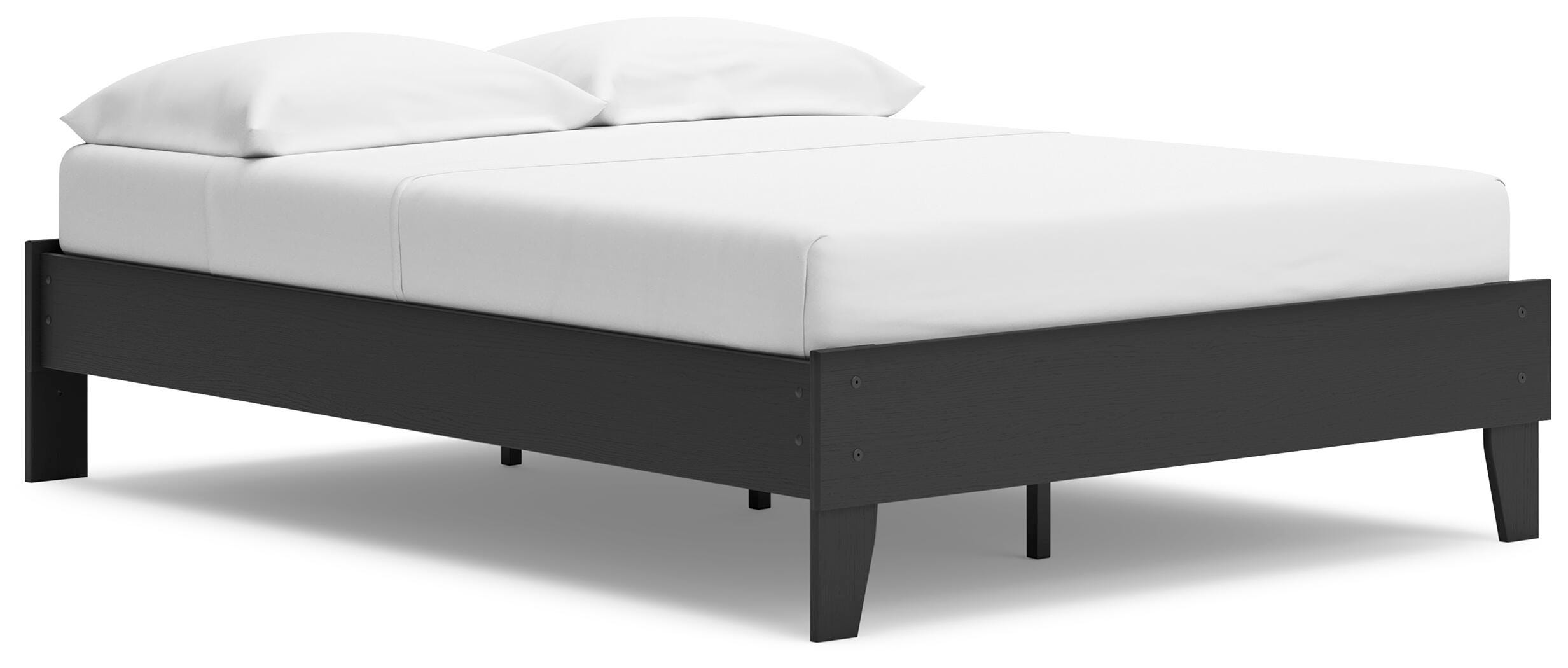 Socalle Full Platform Bed, Black, large