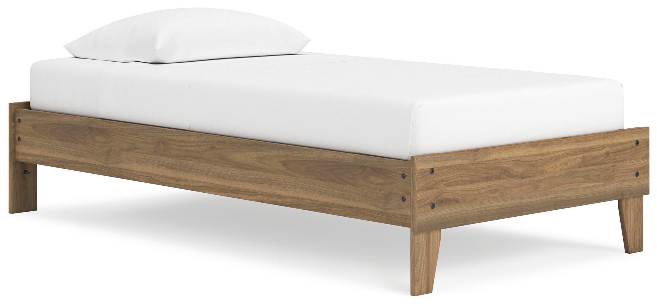 Deanlow Twin Platform Bed, Honey, large