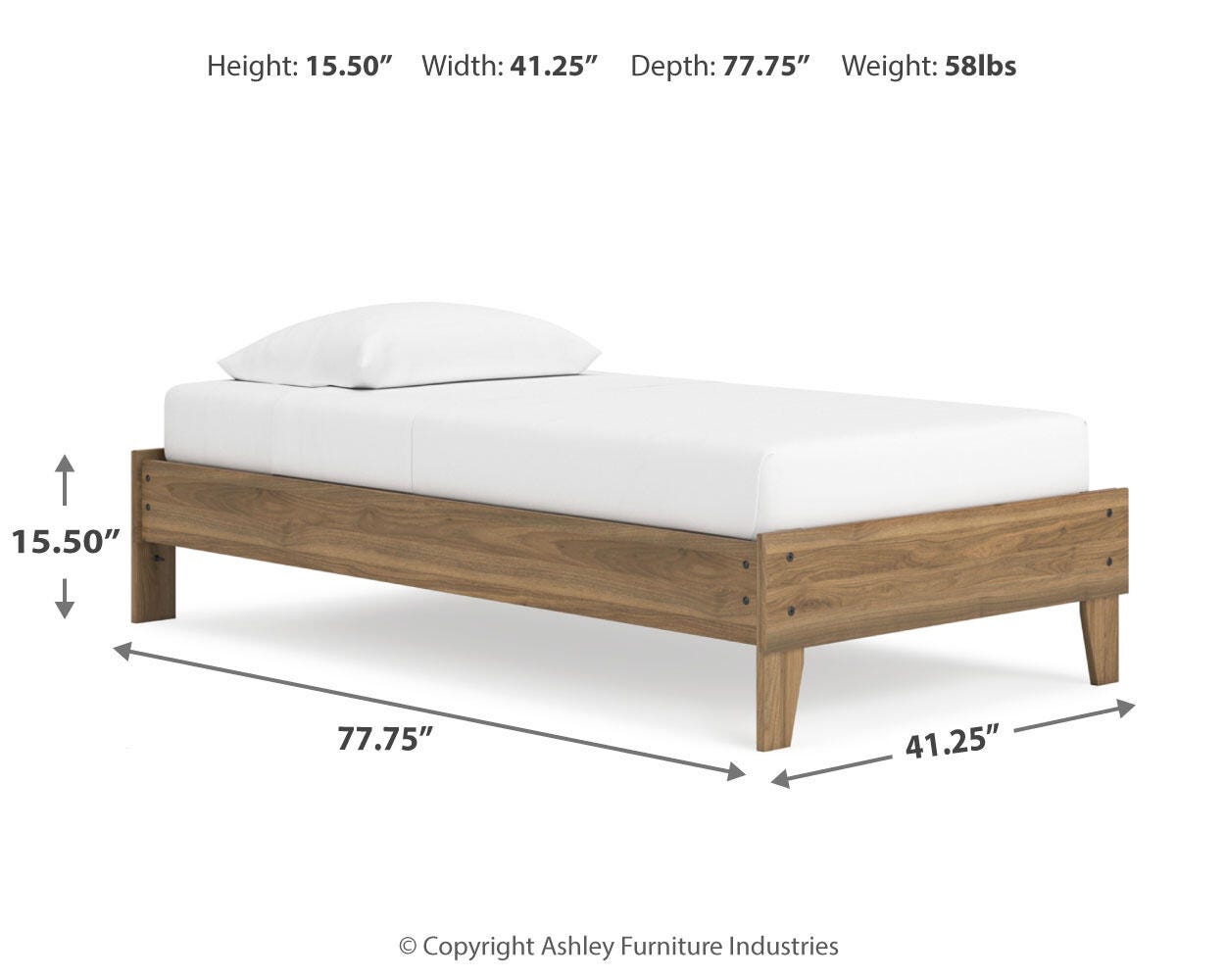 Cama de plataforma doble Deanlow - image 9