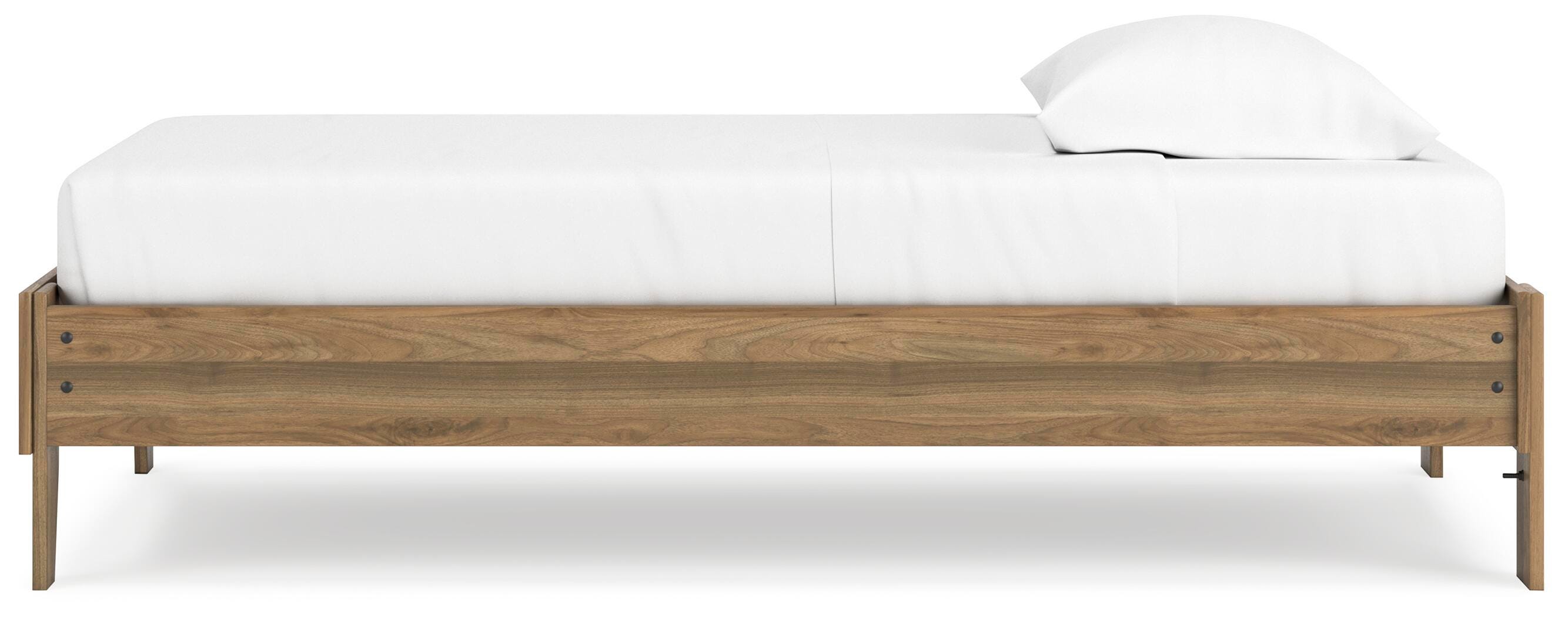 Deanlow Twin Platform Bed, Honey, large