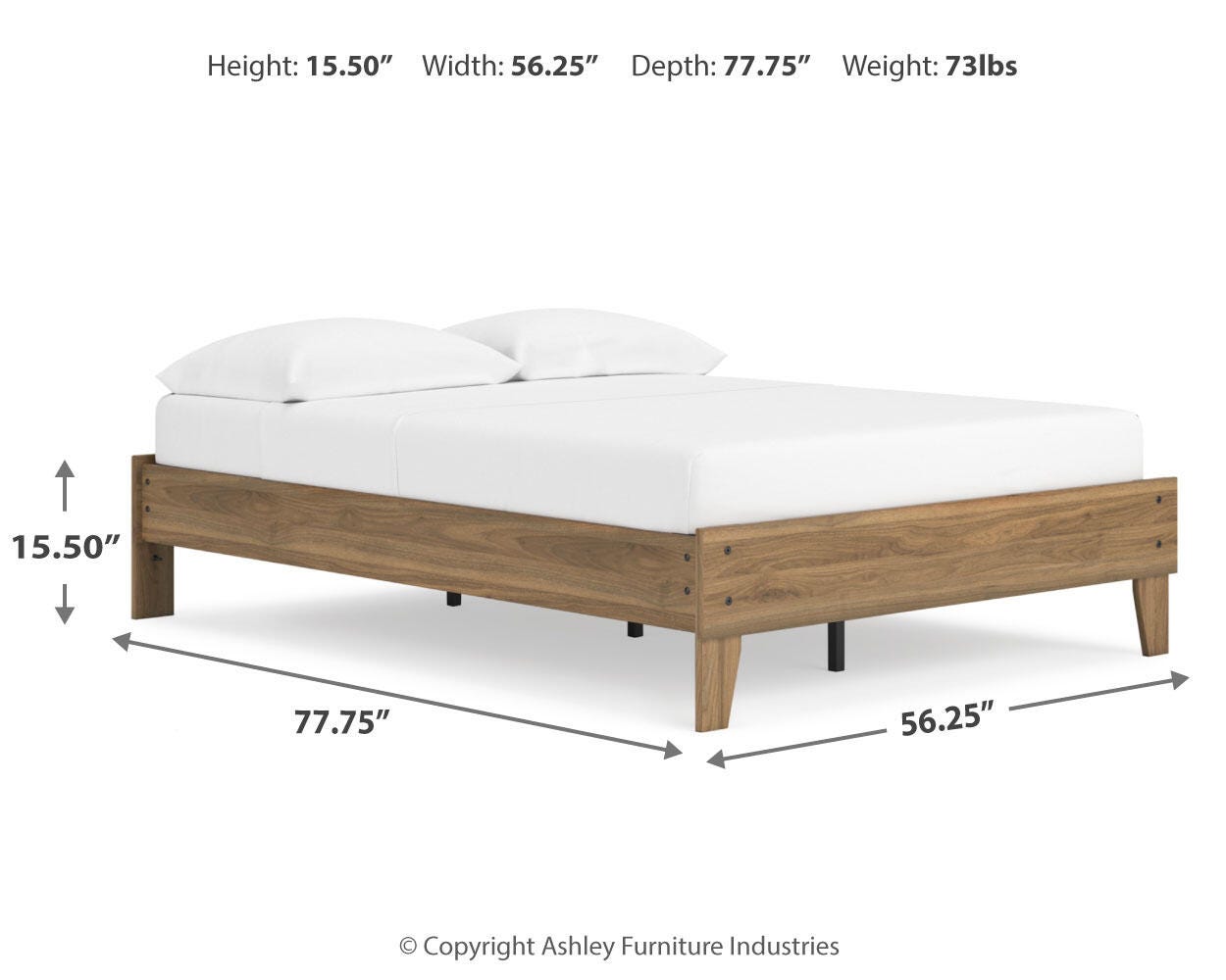 Cama de plataforma completa Deanlow - image 9