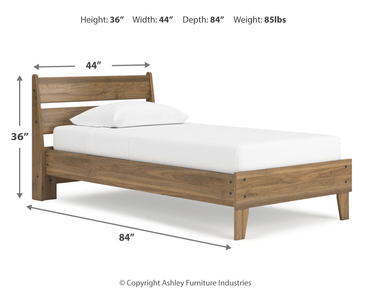 Deanlow Twin Platform Panel Bed - image 10