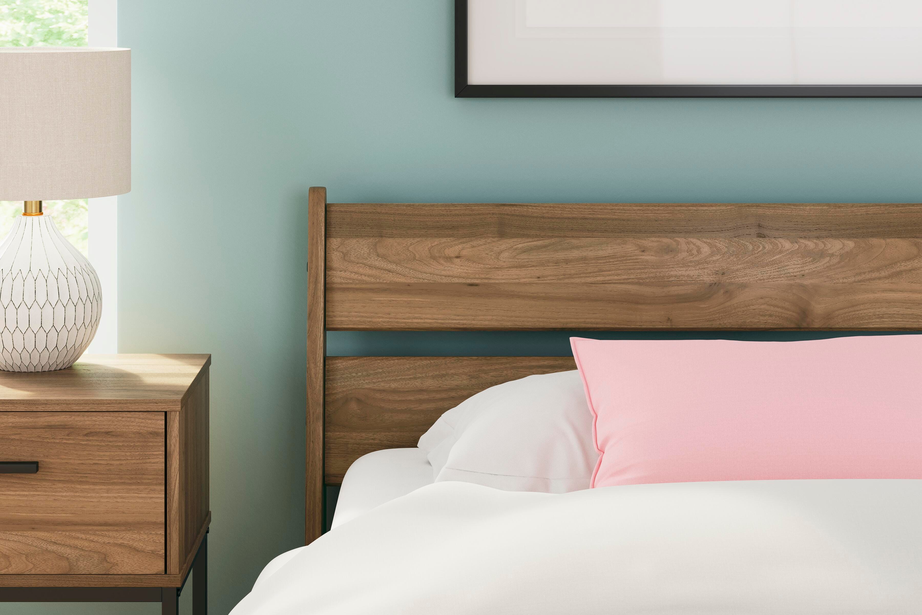 バスライトイヤー　(ウォルナット) 2脚 Deanlow Twin Platform Panel Bed | Ashley