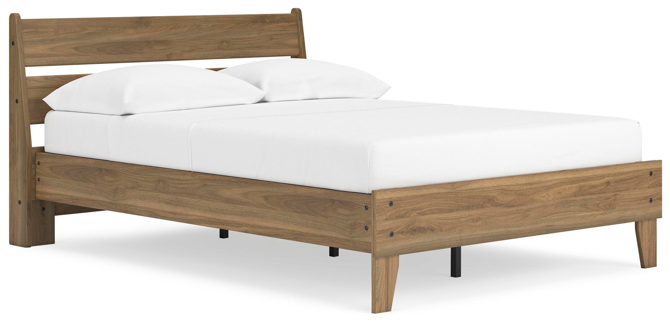 Deanlow Full Platform Panel Bed, Honey, large